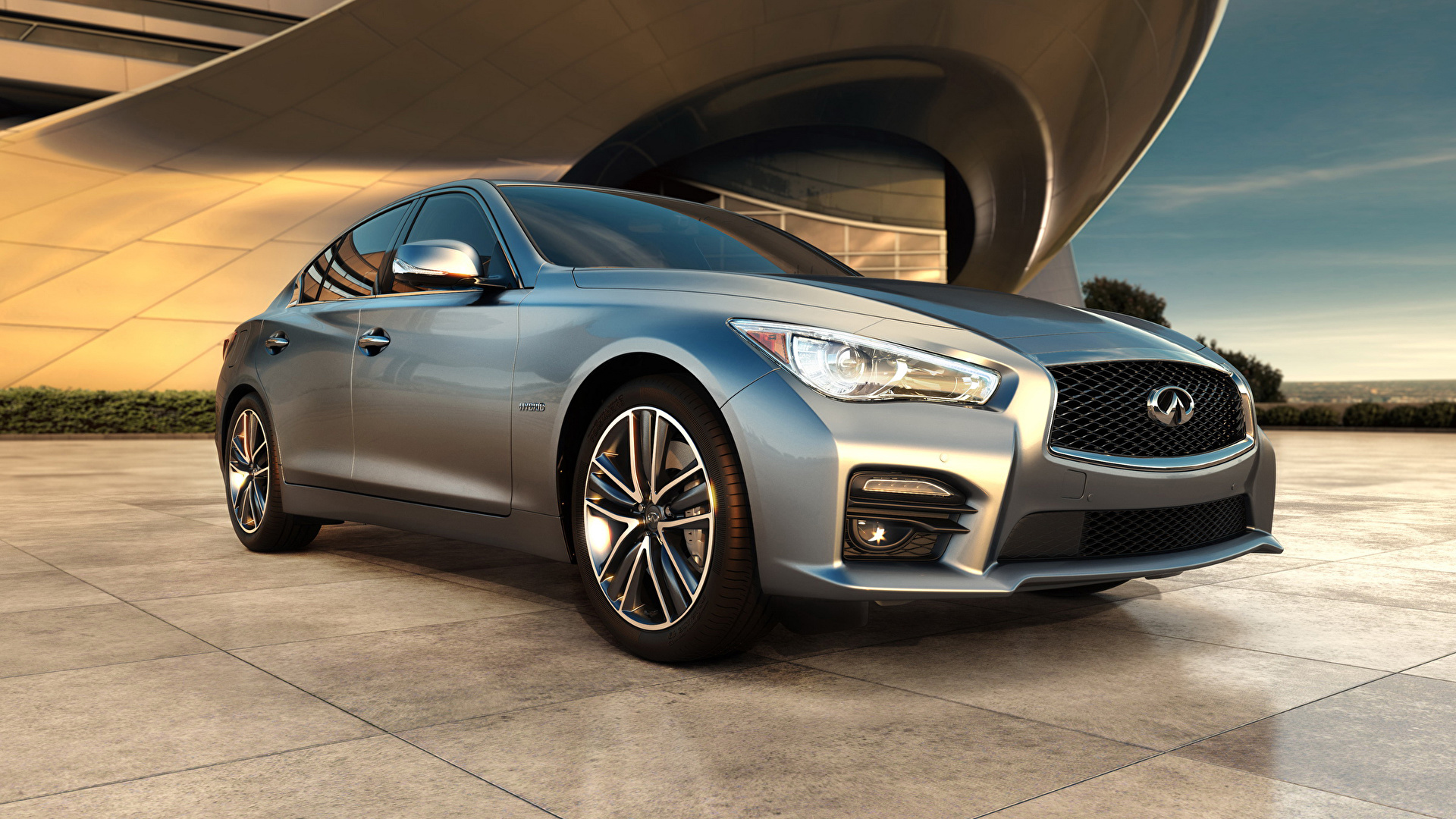 Фотографии Инфинити 2014 Q50 Hybrid Гибридный автомобиль 1920x1080