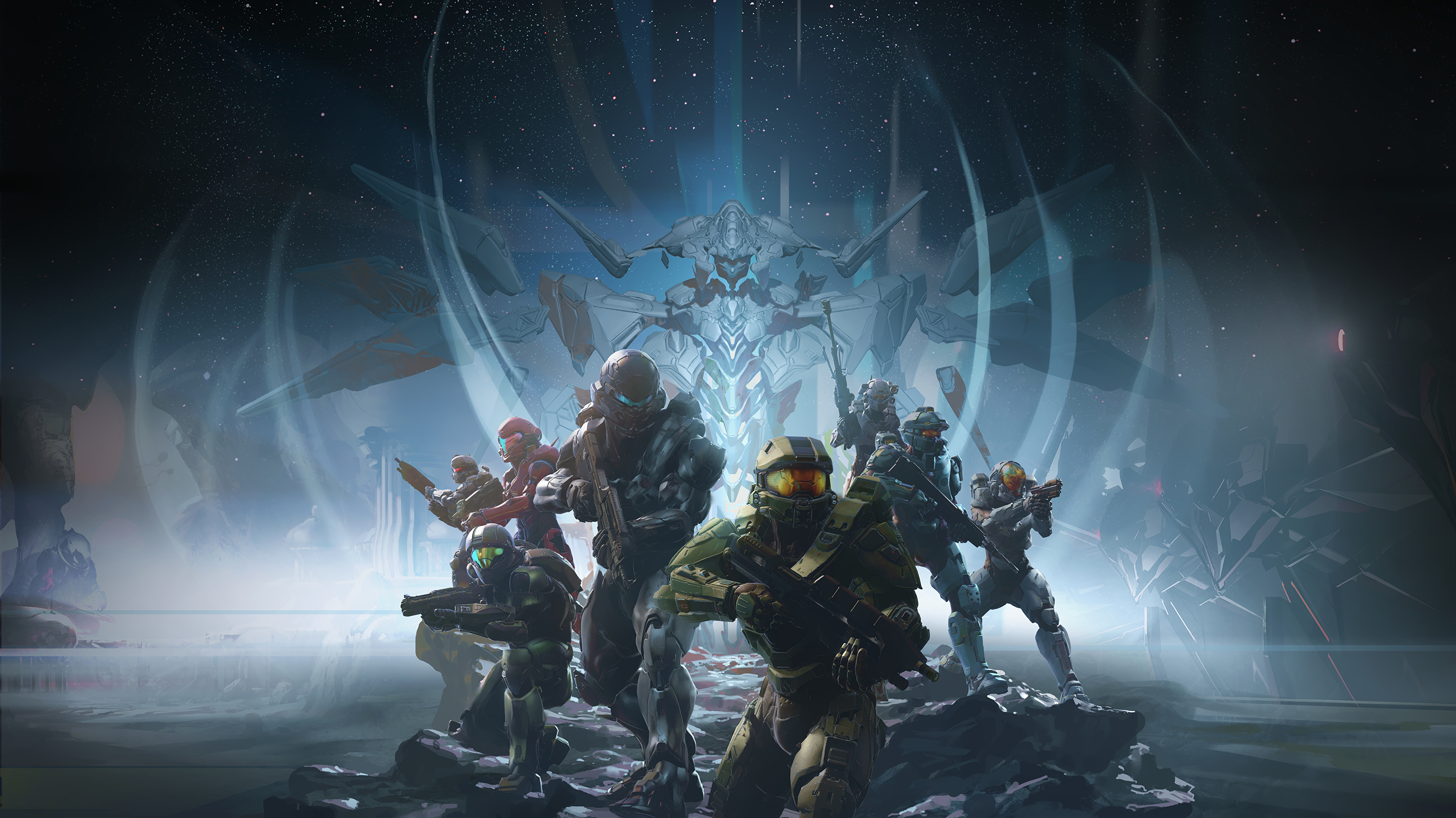 壁紙 3840x2160 ヘイロー ウォリアーズ Halo 5 Guardians 鎧 ゲーム ファンタジー ダウンロード 写真