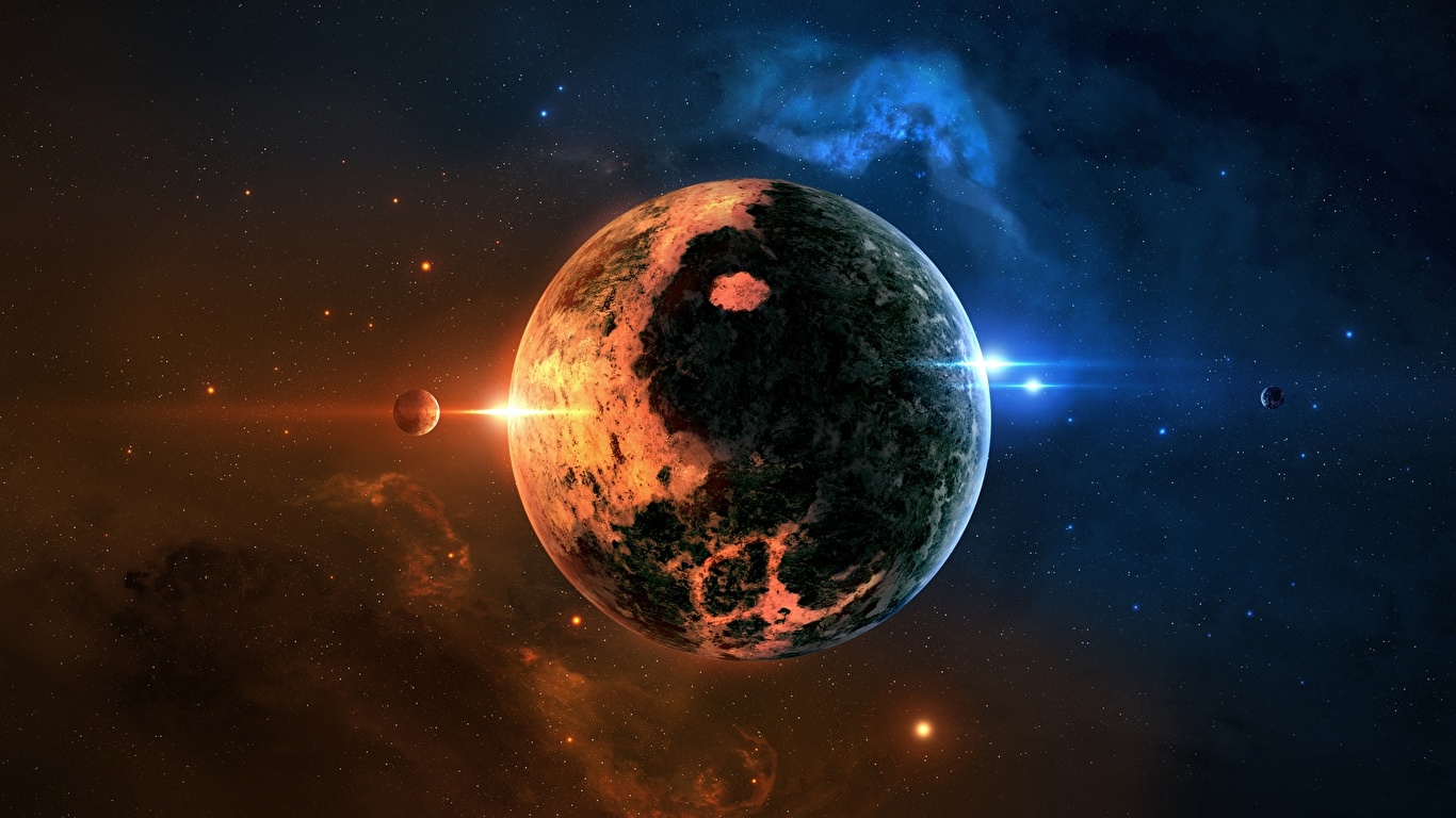 Images planet Space 3D Graphics 1366x768