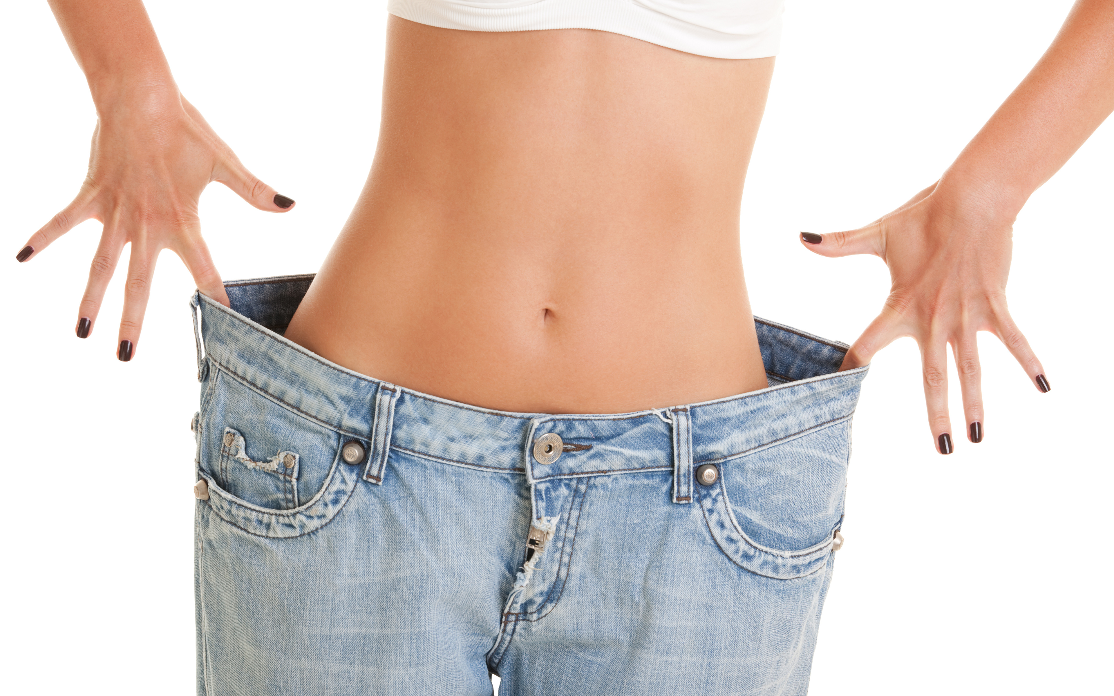 Female stomach and jeans hi-res stock photography and images - Alamy