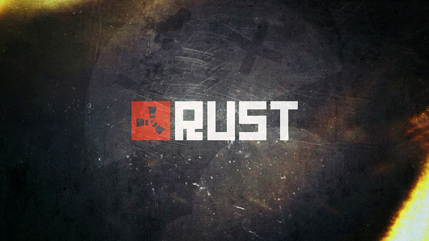 Картинки Логотип Эмблема RUST Компьютерная Игра 1366x768