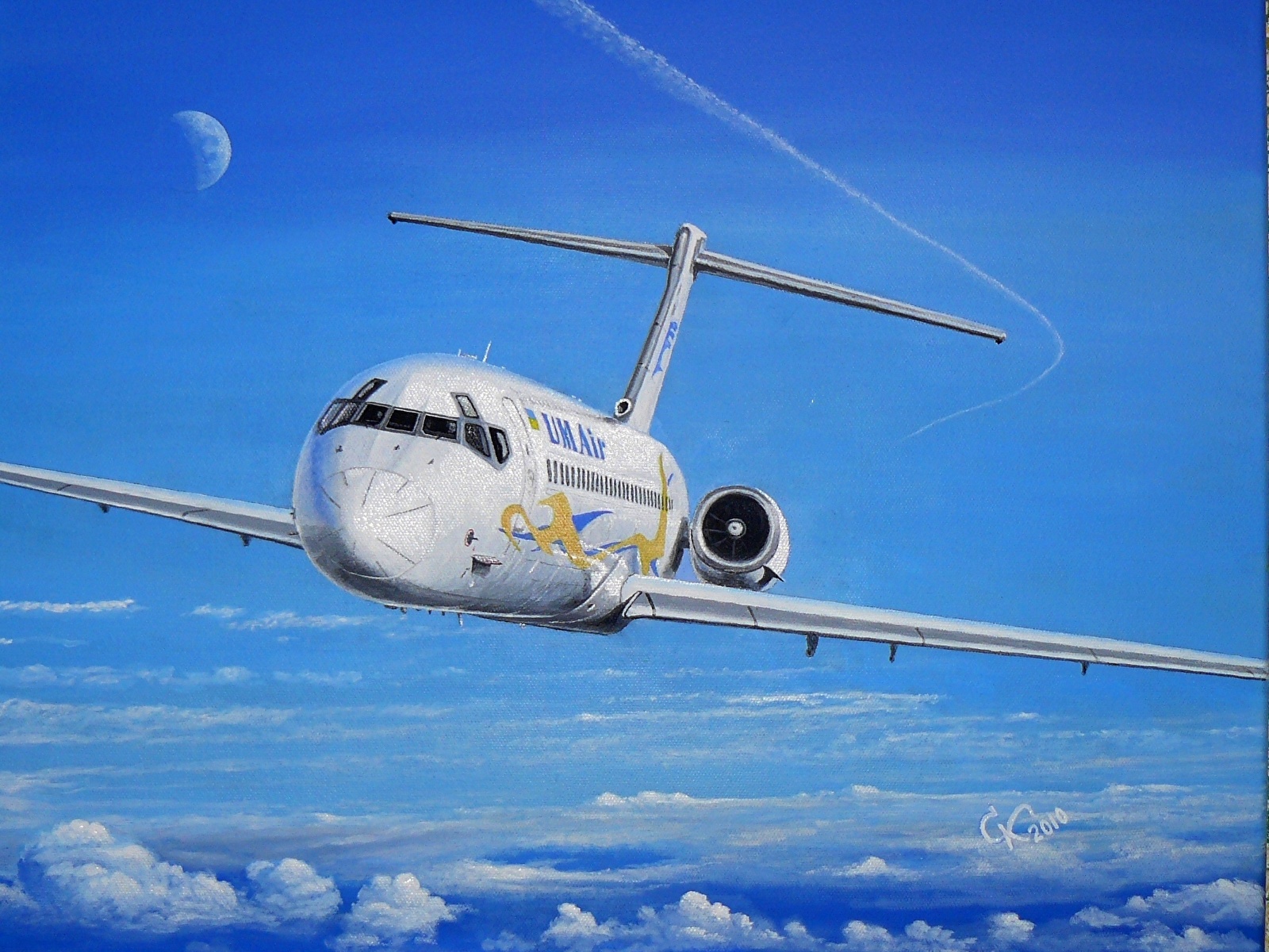 壁紙 1600x10 描かれた壁紙 飛行機 旅客機 Dc 9 航空 ダウンロード 写真