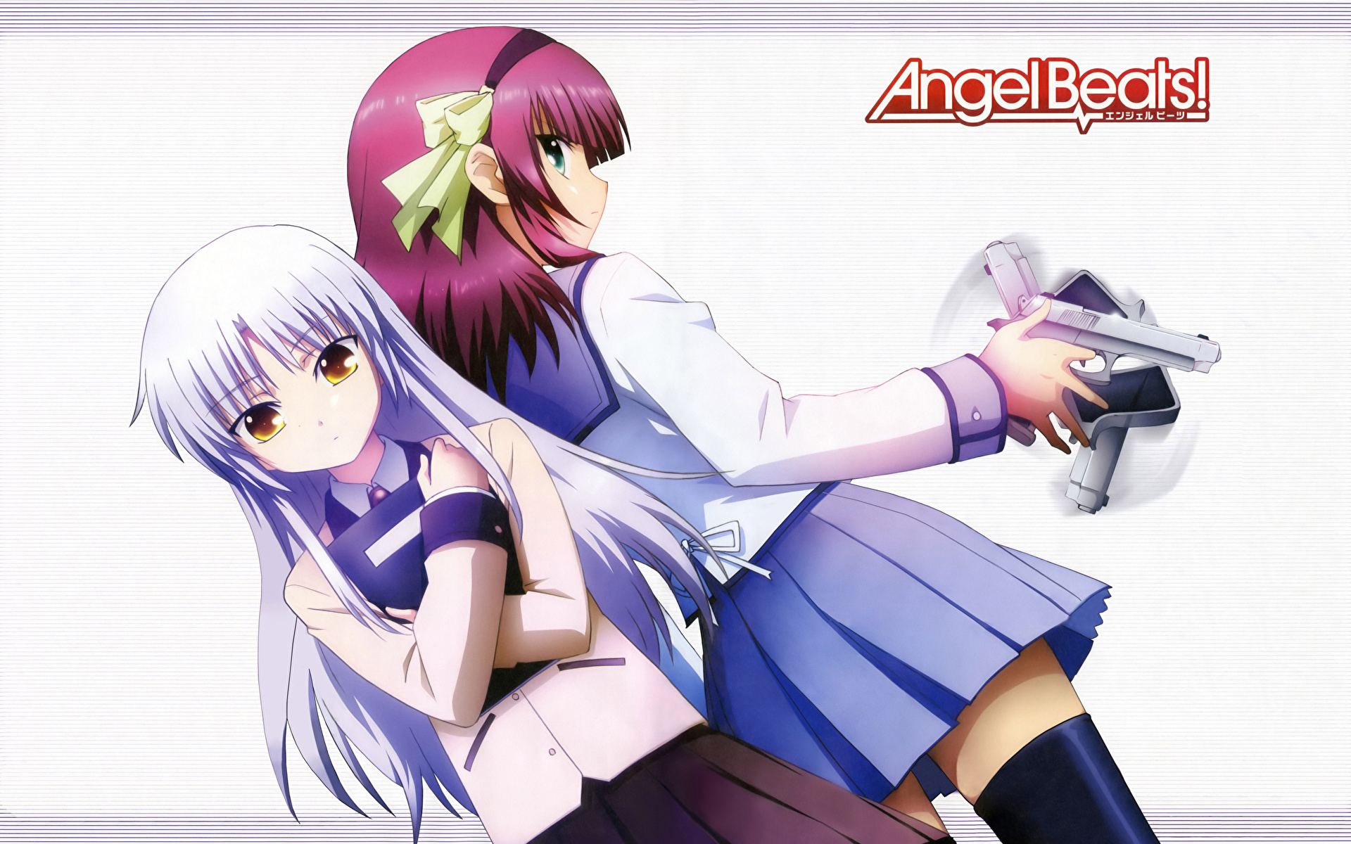 Pictures Angel Beats Yusa Yui Two Anime Young Woman 19x10