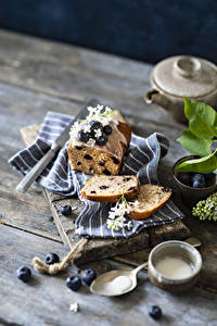 Image Pastry Pound Cake Blueberries Boards