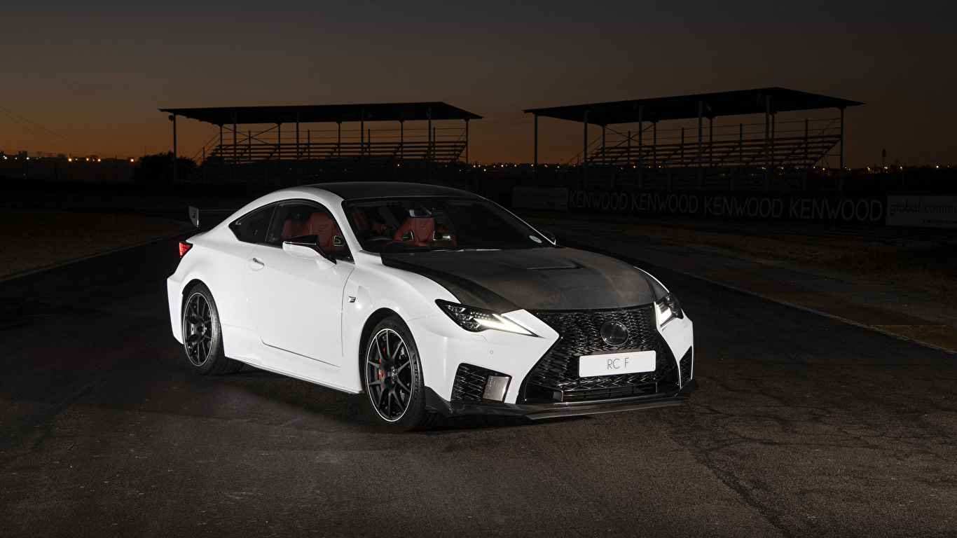 Desktop Wallpapers Lexus 19 Rc F Track Edition White Auto 1366x768