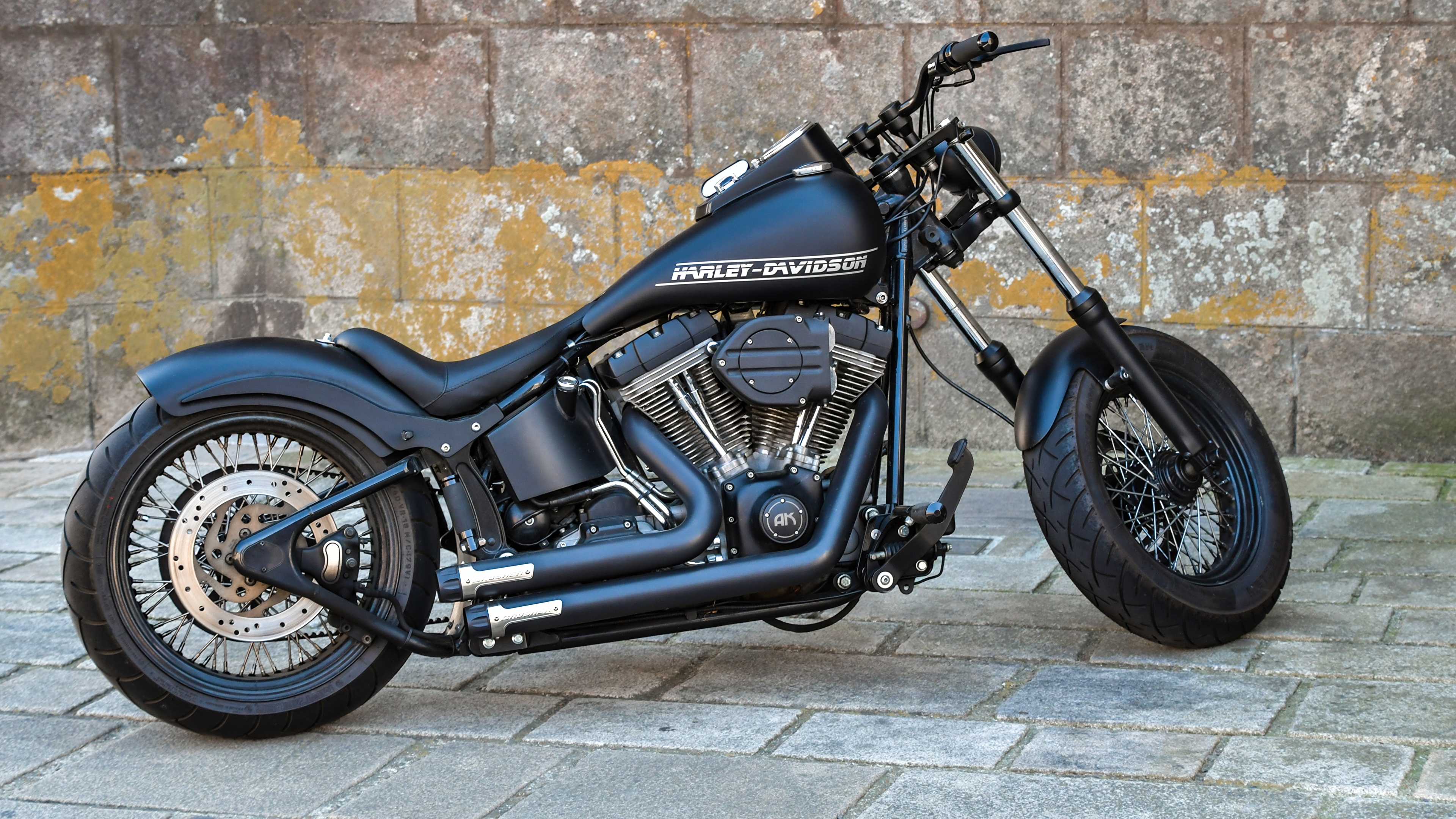 Fonds Decran 3840x2160 Harley Davidson Latéralement Noir