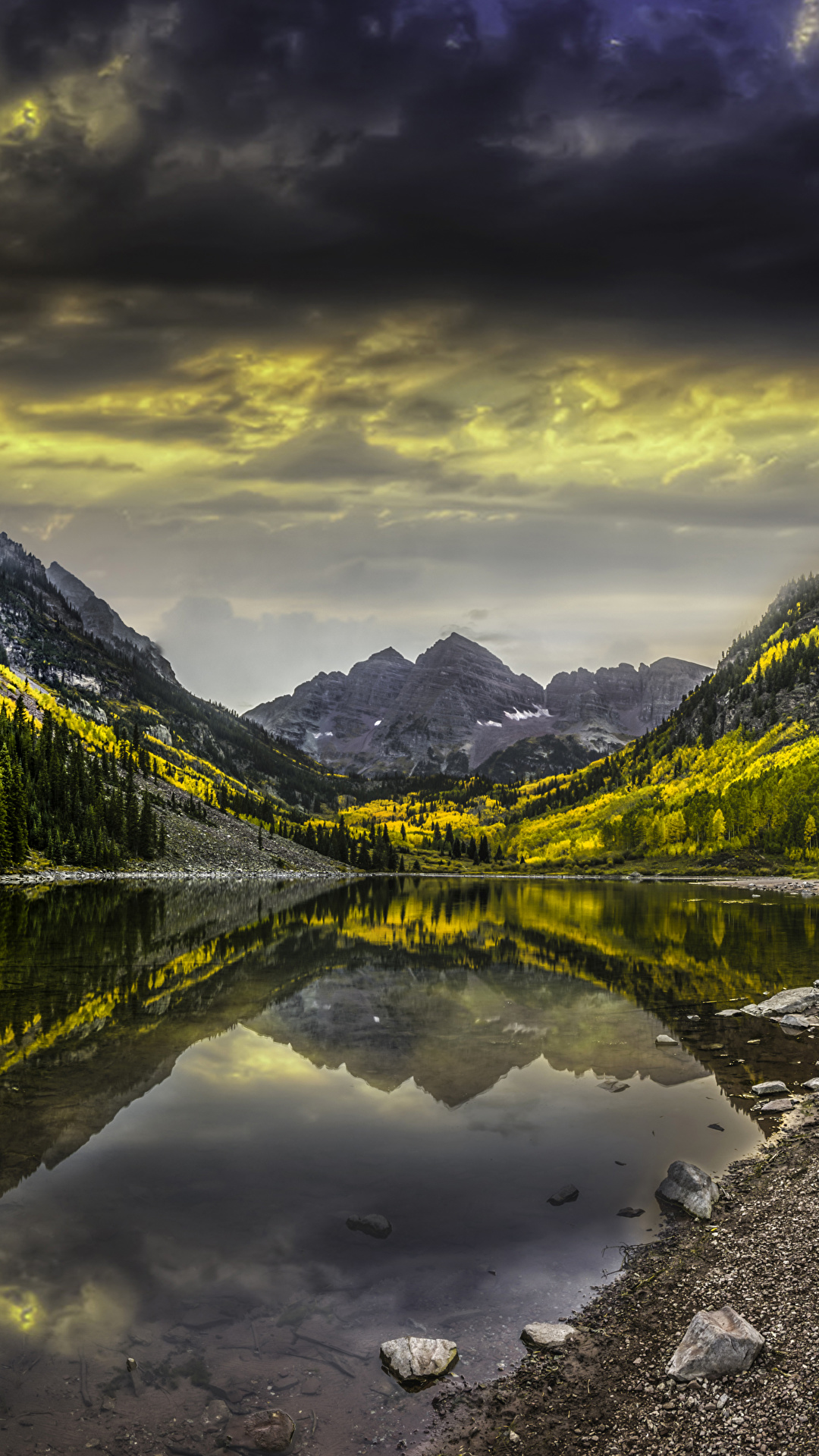 Picture Usa Colorado Nature Autumn Mountain Lake Landscape 1080x19