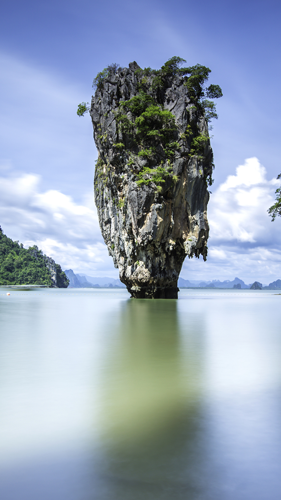 Фото Таиланд Phuket Скала Природа тропический Залив 1080x1920