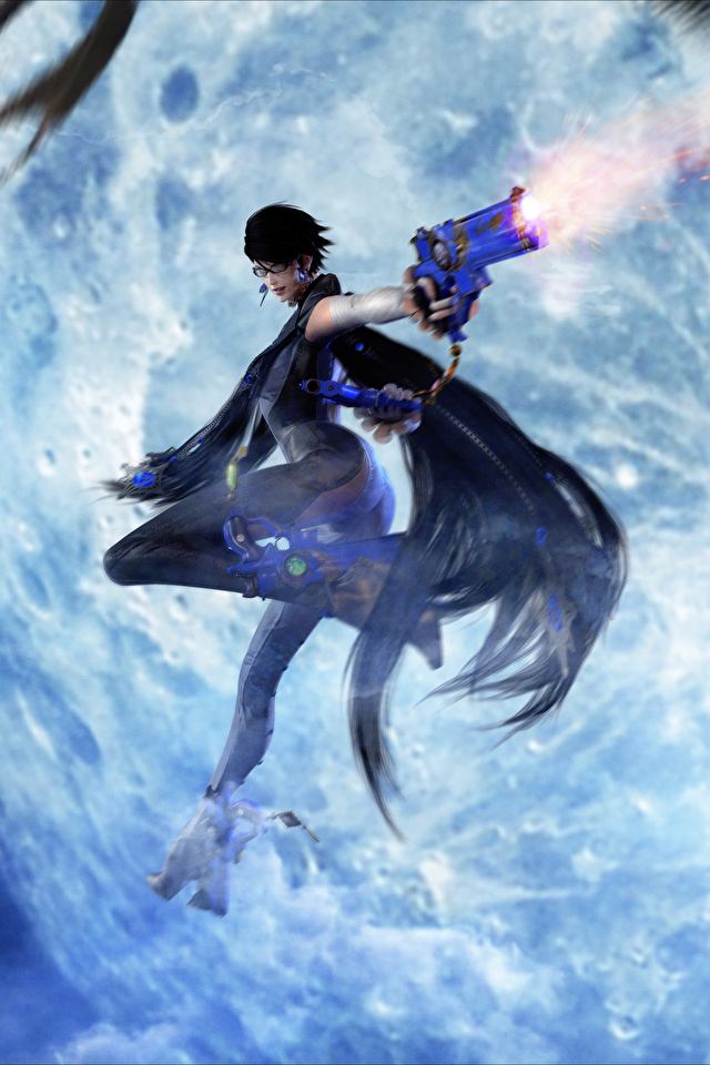 Pictures Bayonetta Firing Umbra Witches Fantasy young woman 640x960