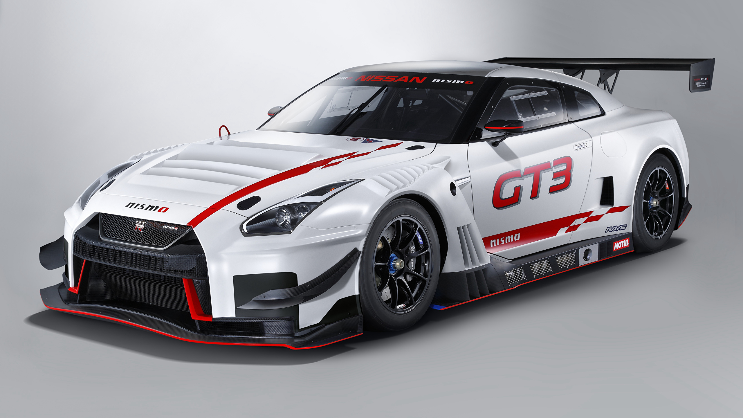 壁紙 2560x1440 日産自動車 チューニングカー 18 Nismo Gt R Gt3 グレーの背景 白 自動車 ダウンロード 写真