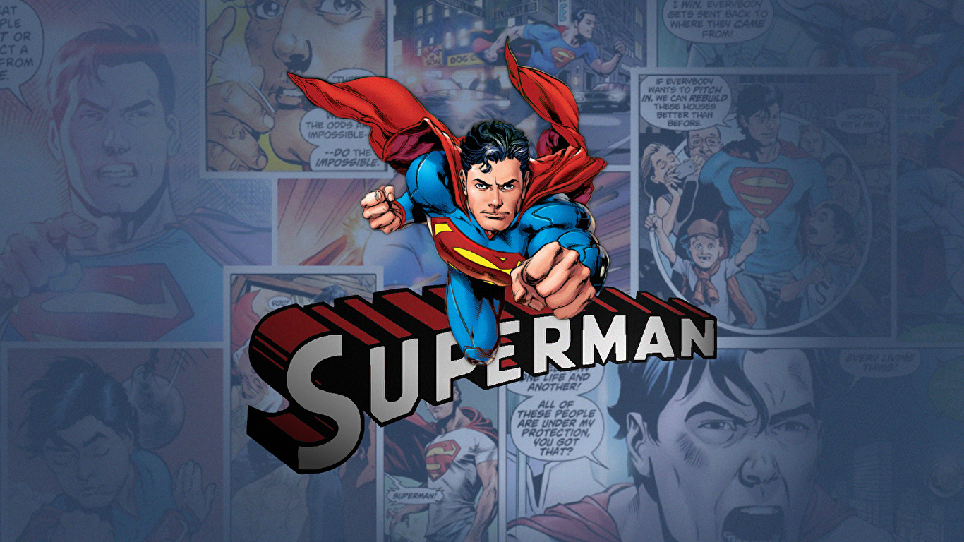 壁紙 1366x768 コミックヒーロー スーパーマンのヒーロー ファンタジー ダウンロード 写真