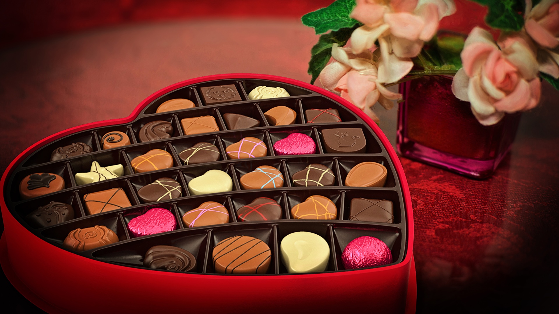 Picture Chocolate Candy Box Food 1920x1080