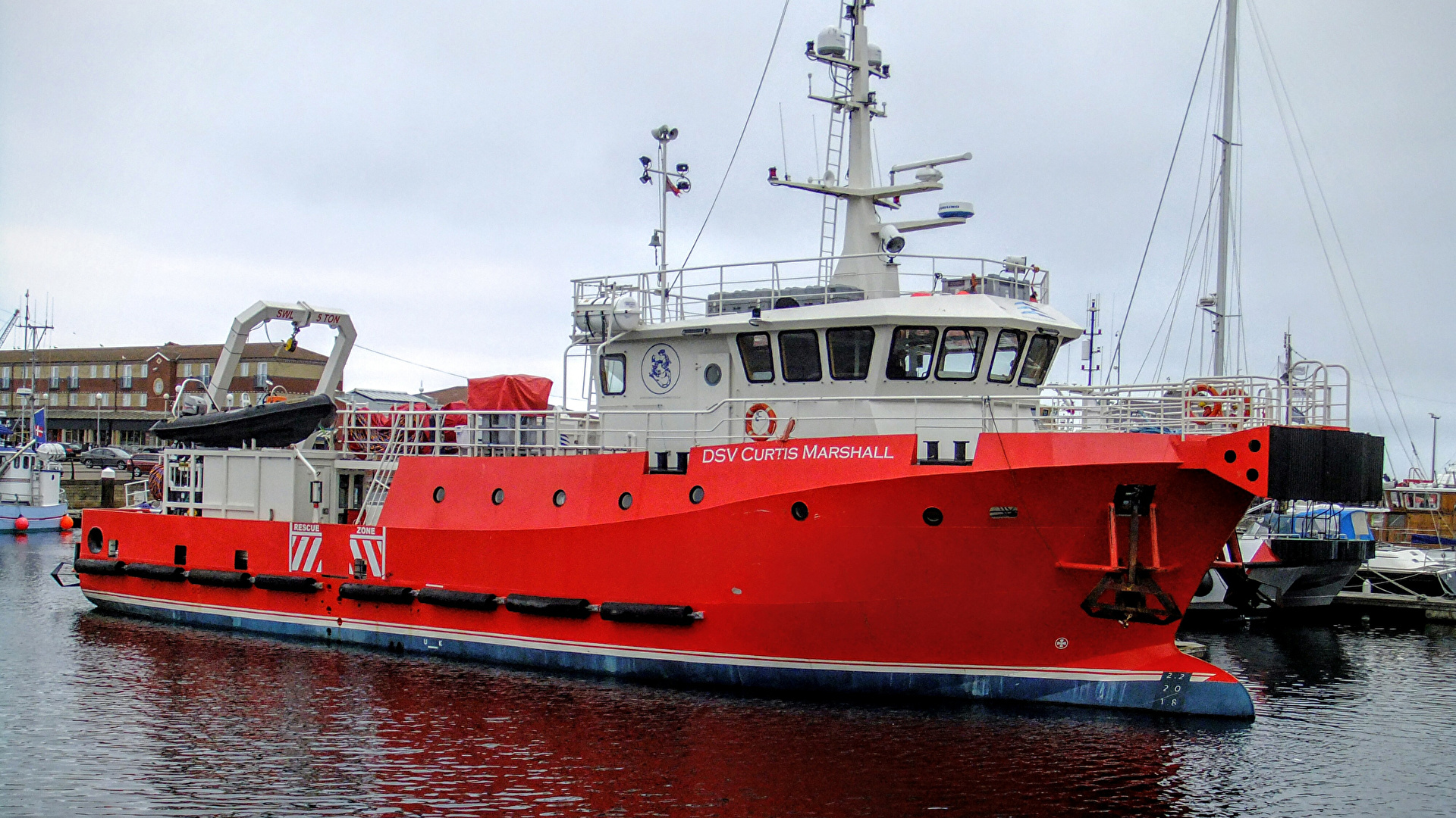 Picture DSV Curtis marshall Red ship Marinas 1920x1080