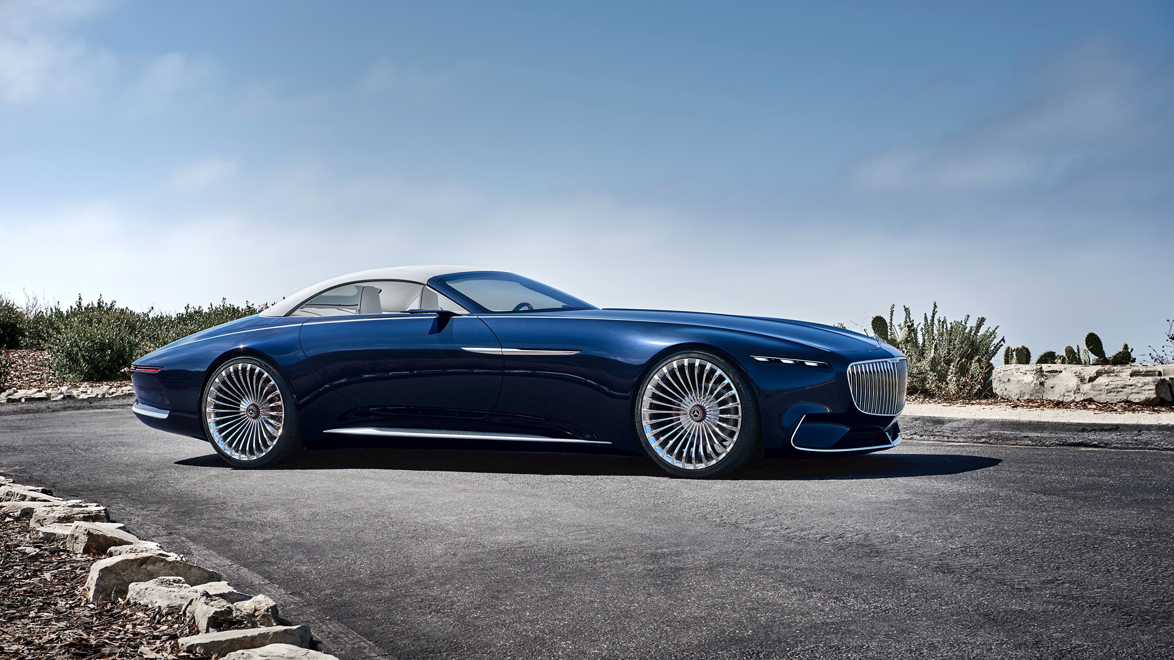 Фотографии Мерседес бенц 2017 Vision Mercedes-Maybach 6 3840x2160