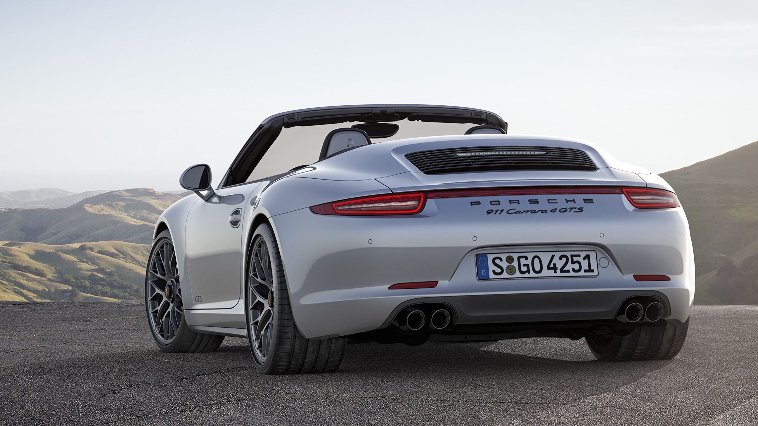 Fonds d'ecran 2560x1440 Porsche 911 Carrera 4 GTS Arrière Cabriolet