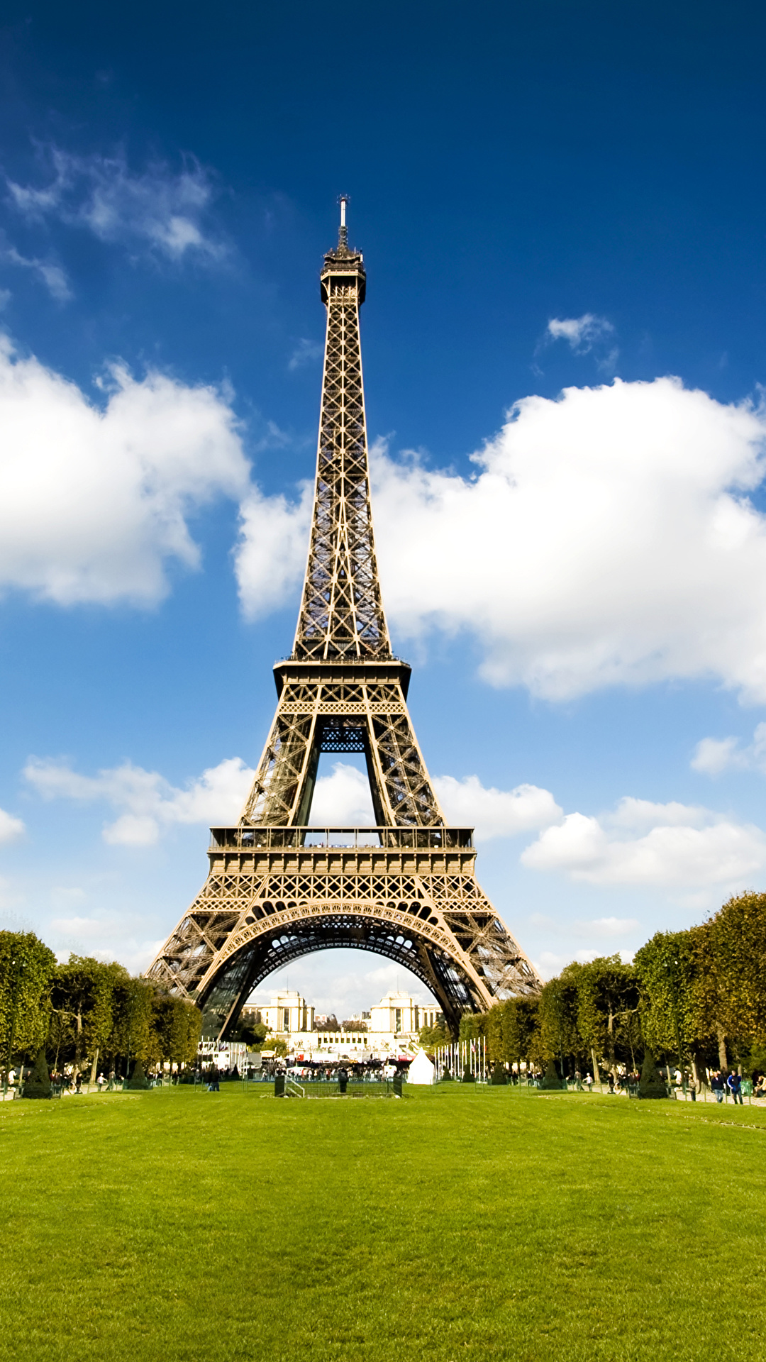 Fondos de Pantalla 1080x1920 Francia Parque Torre Eiffel París Ciudades  descargar imagenes
