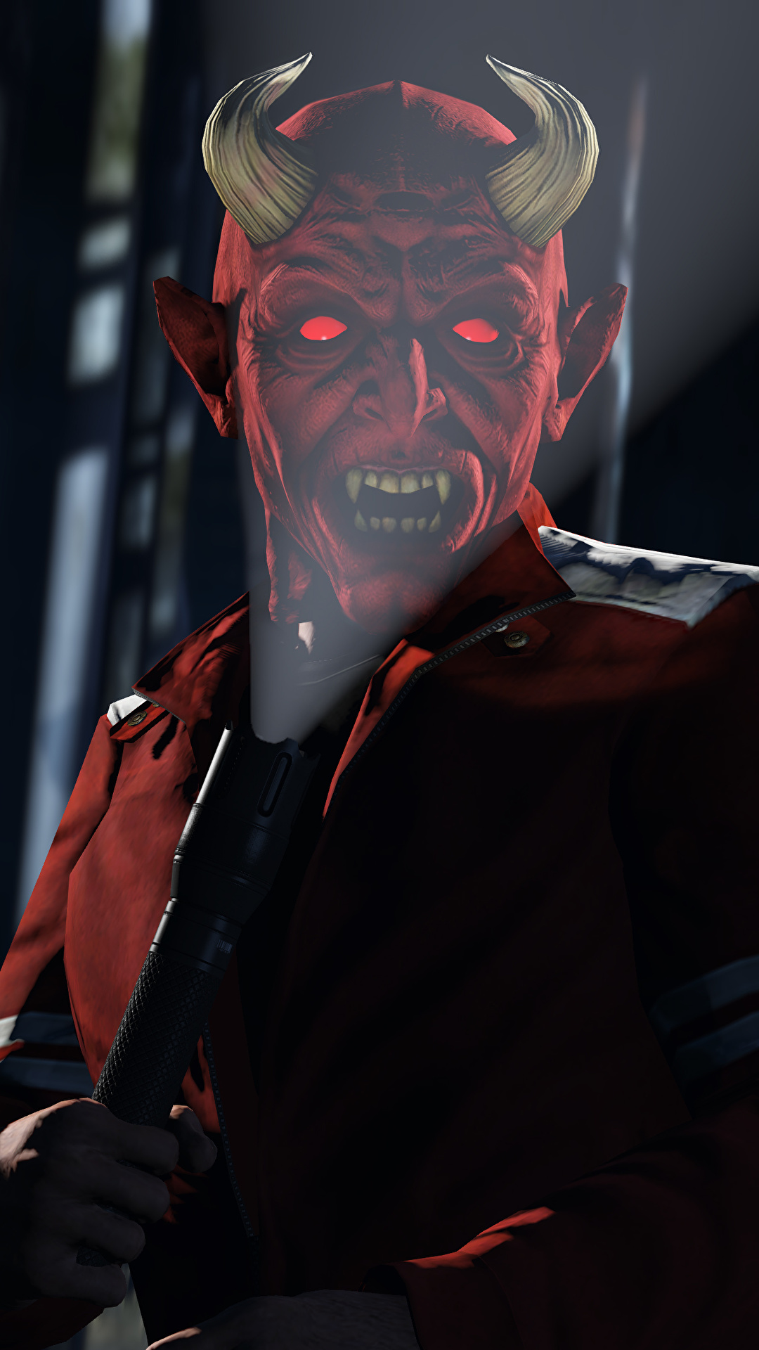 Images GTA 5 demon Lantern Horns Halloween 3D Graphics 1080x1920