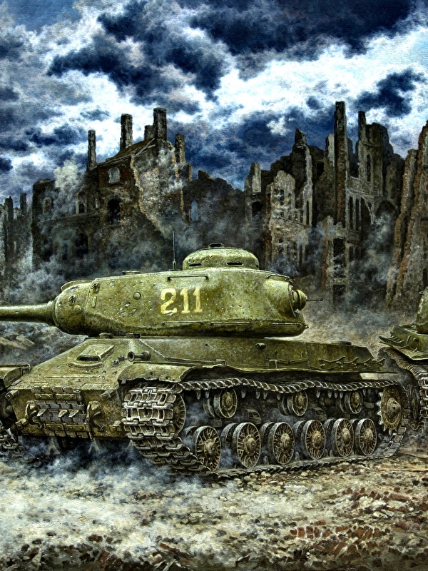 壁紙 600x800 描かれた壁紙 戦車 Is 2 ロシアの 陸軍 ダウンロード 写真