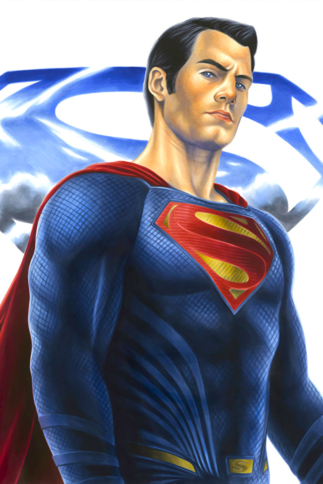 Foto's Superman held Mannen Fantasy 640x960 voor Mobiele telefoon een man