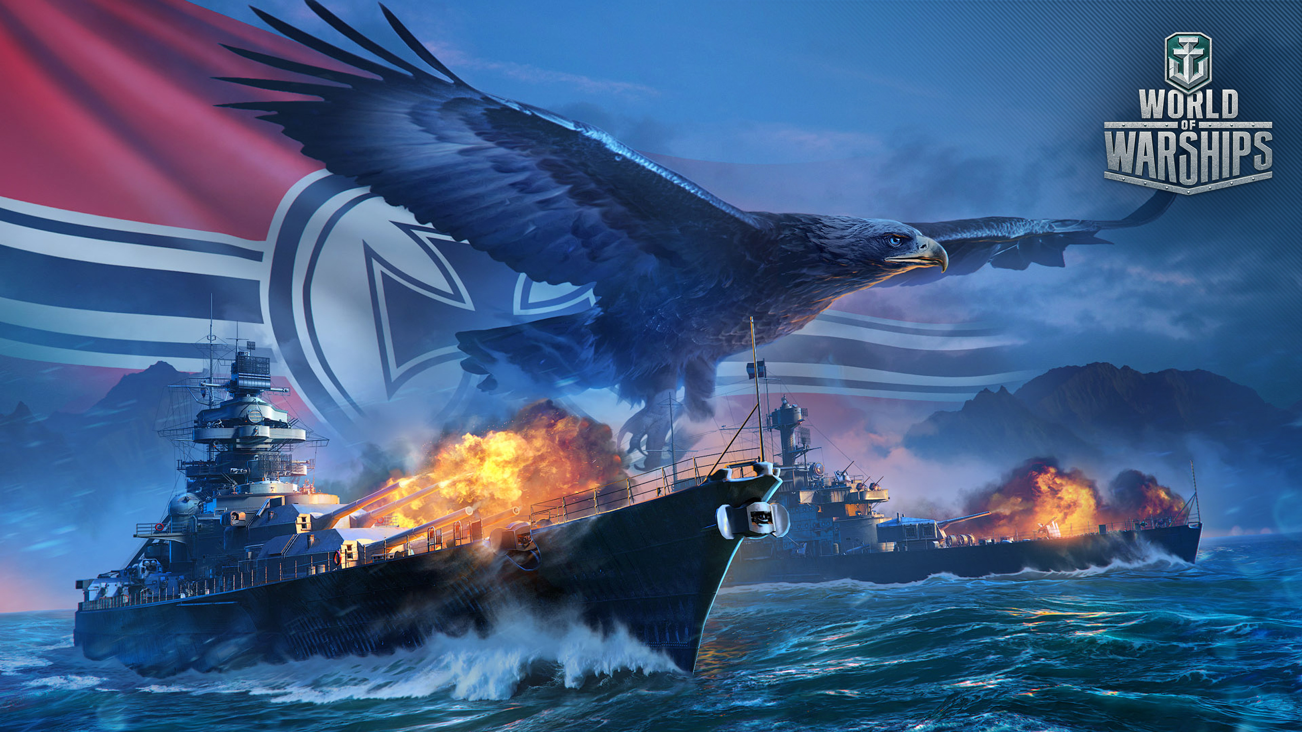 壁紙 2560x1440 World Of Warship 船 イーグル ドイツ語 ゲーム 陸軍 ダウンロード 写真