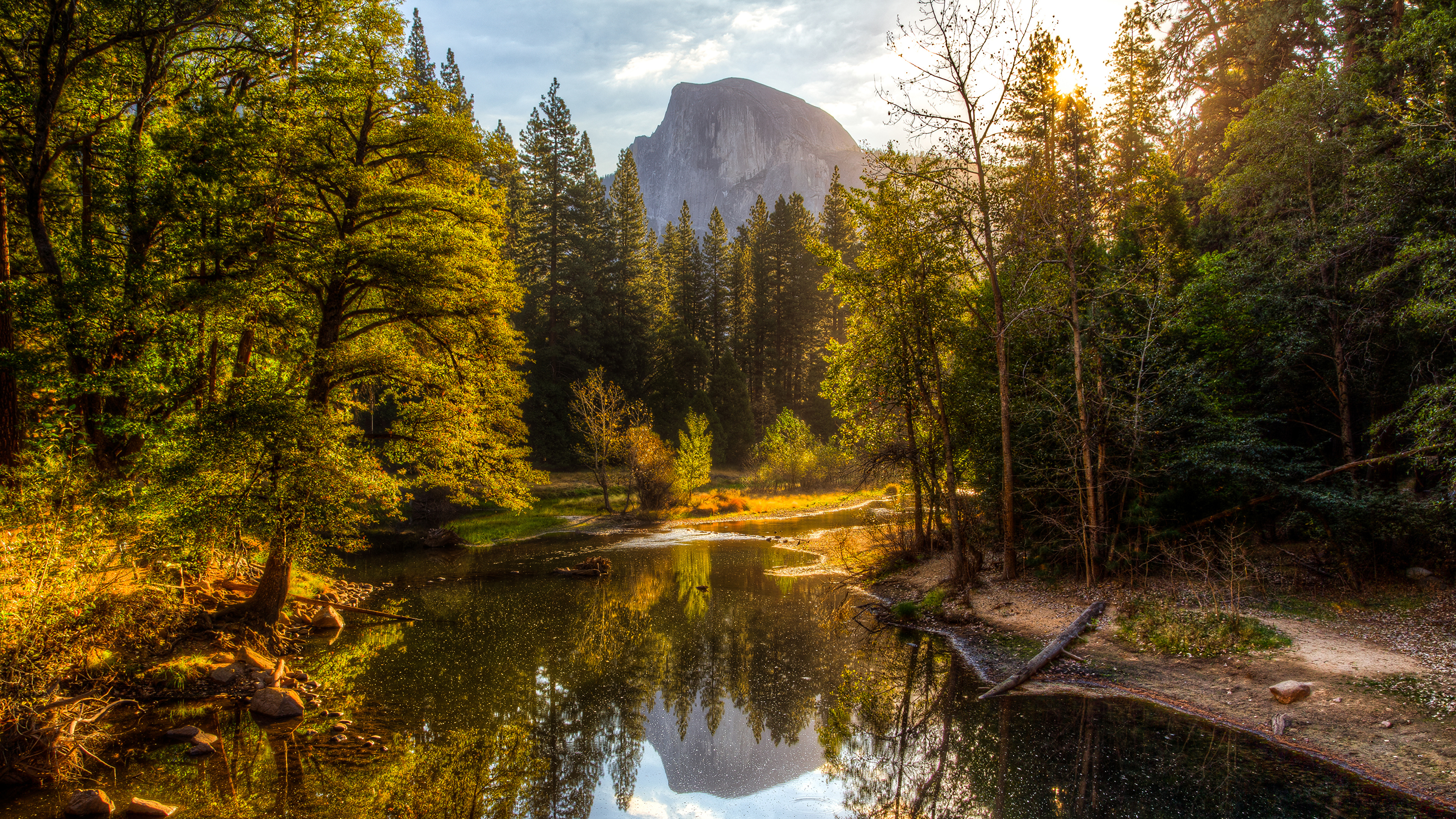 Desktop Wallpapers Yosemite Usa Autumn Nature Mountains 3840x2160