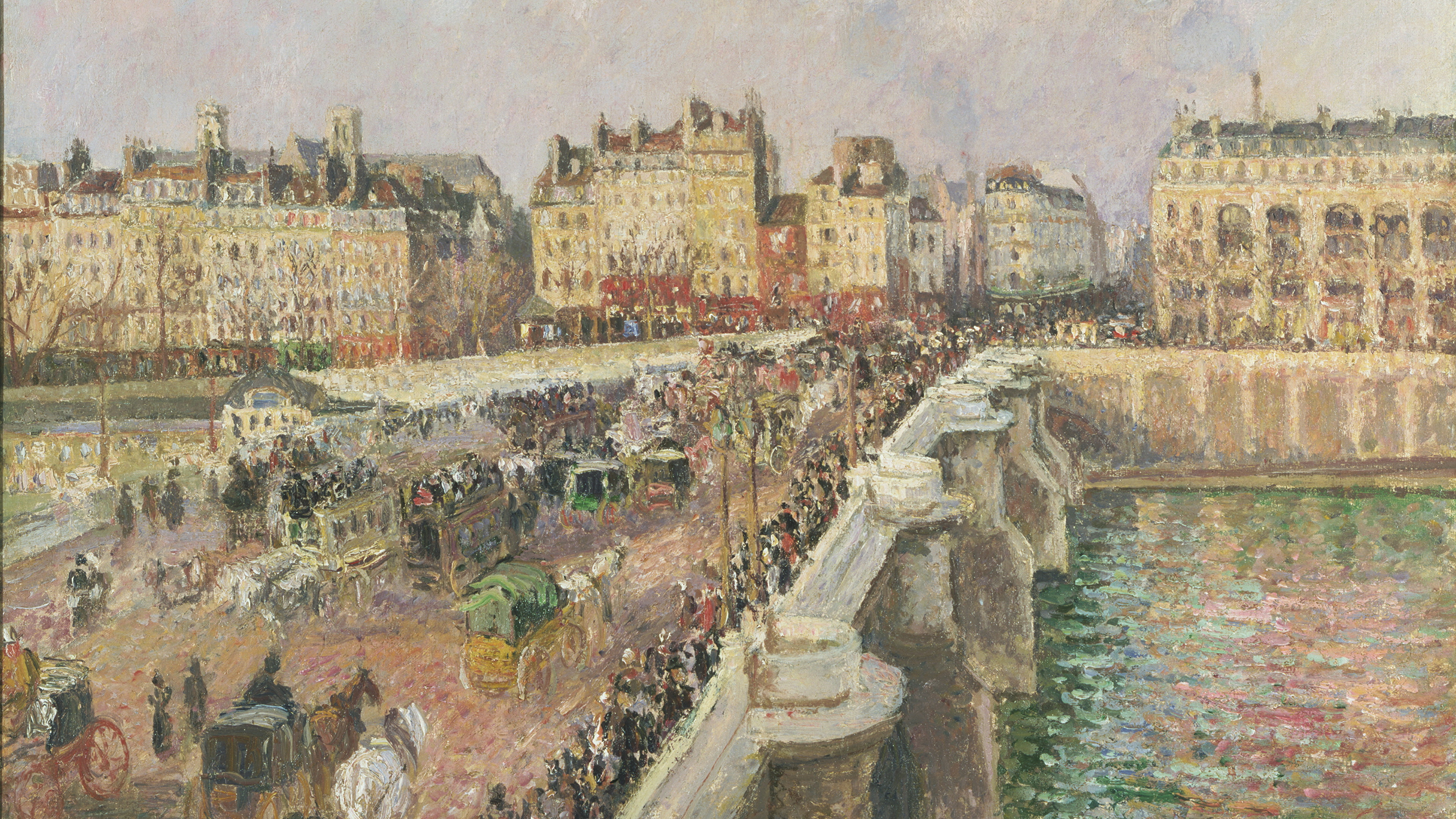 Image Paris France Camille Pissarro. Afternoon Sunshine, 3840x2160