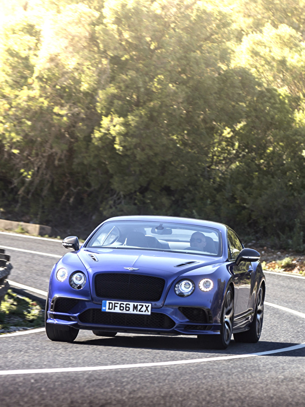 Wallpaper Bentley continental gt supersport 2018 Blue Roads 600x800