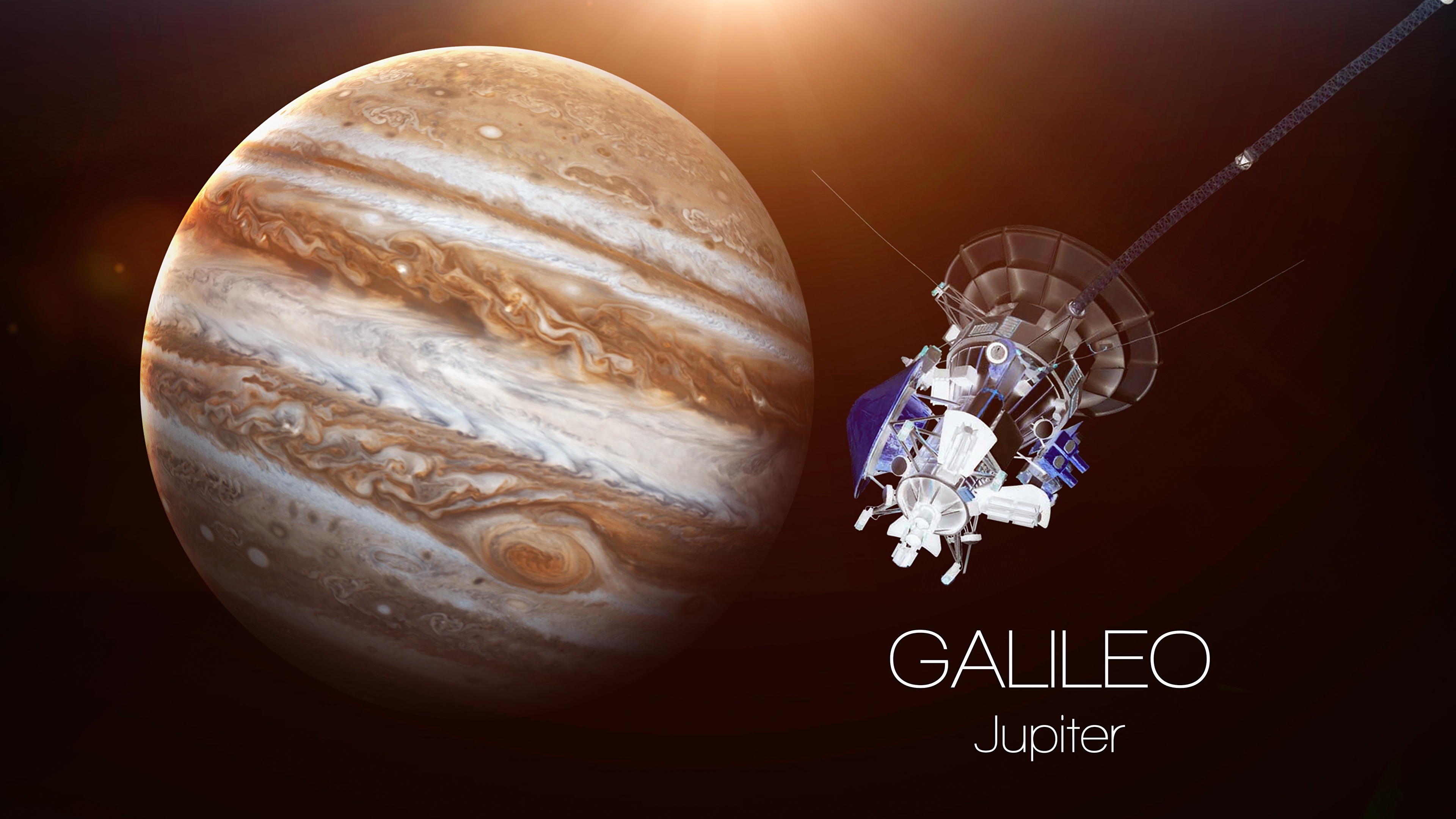 壁紙 3840x2160 衛星 木星 Galileo 宇宙空間 ダウンロード 写真