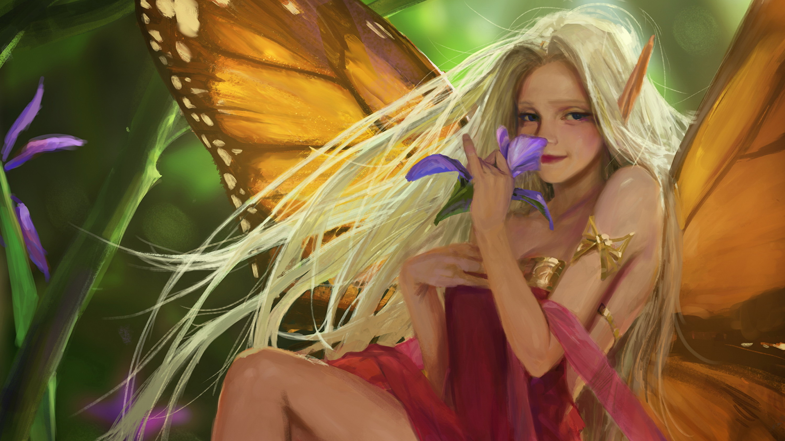 Wallpaper Legend Of The Cryptids Fairies Wings Female 2560x1440