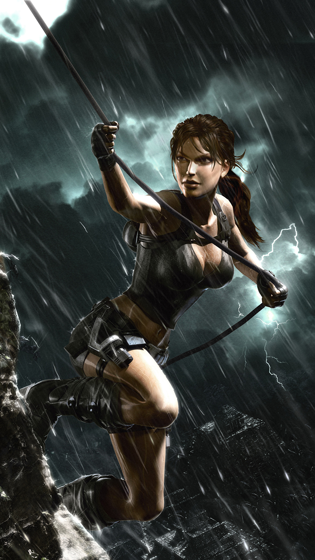 Фотографии Tomb Raider Underworld Лара Крофт молодые 1080x1920