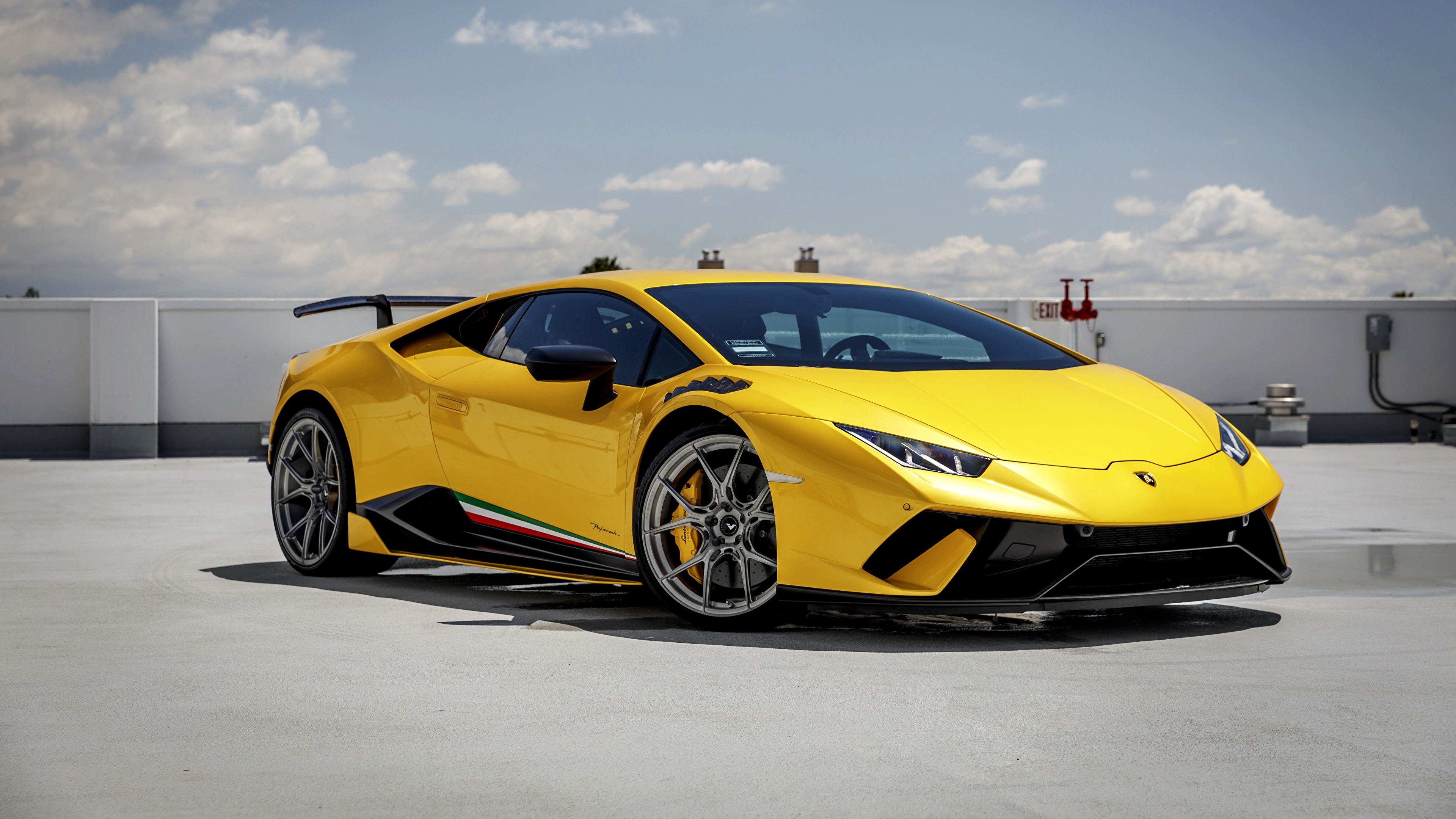 Pictures Lamborghini Performante Huracan Yellow auto 3840x2160