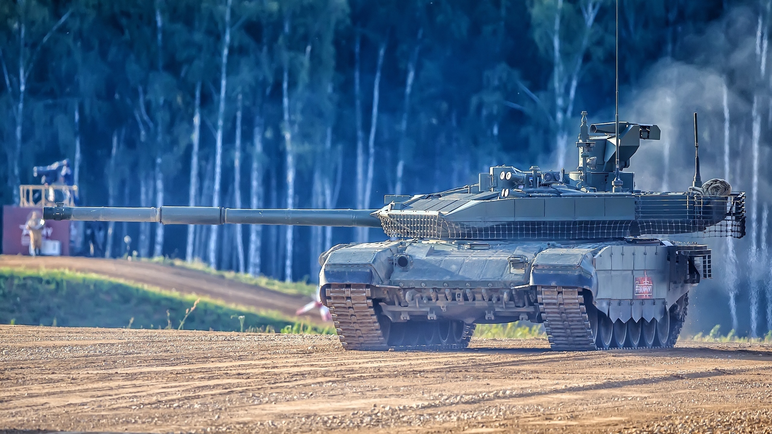 Image T-90 tank Russian T-90M military 2560x1440