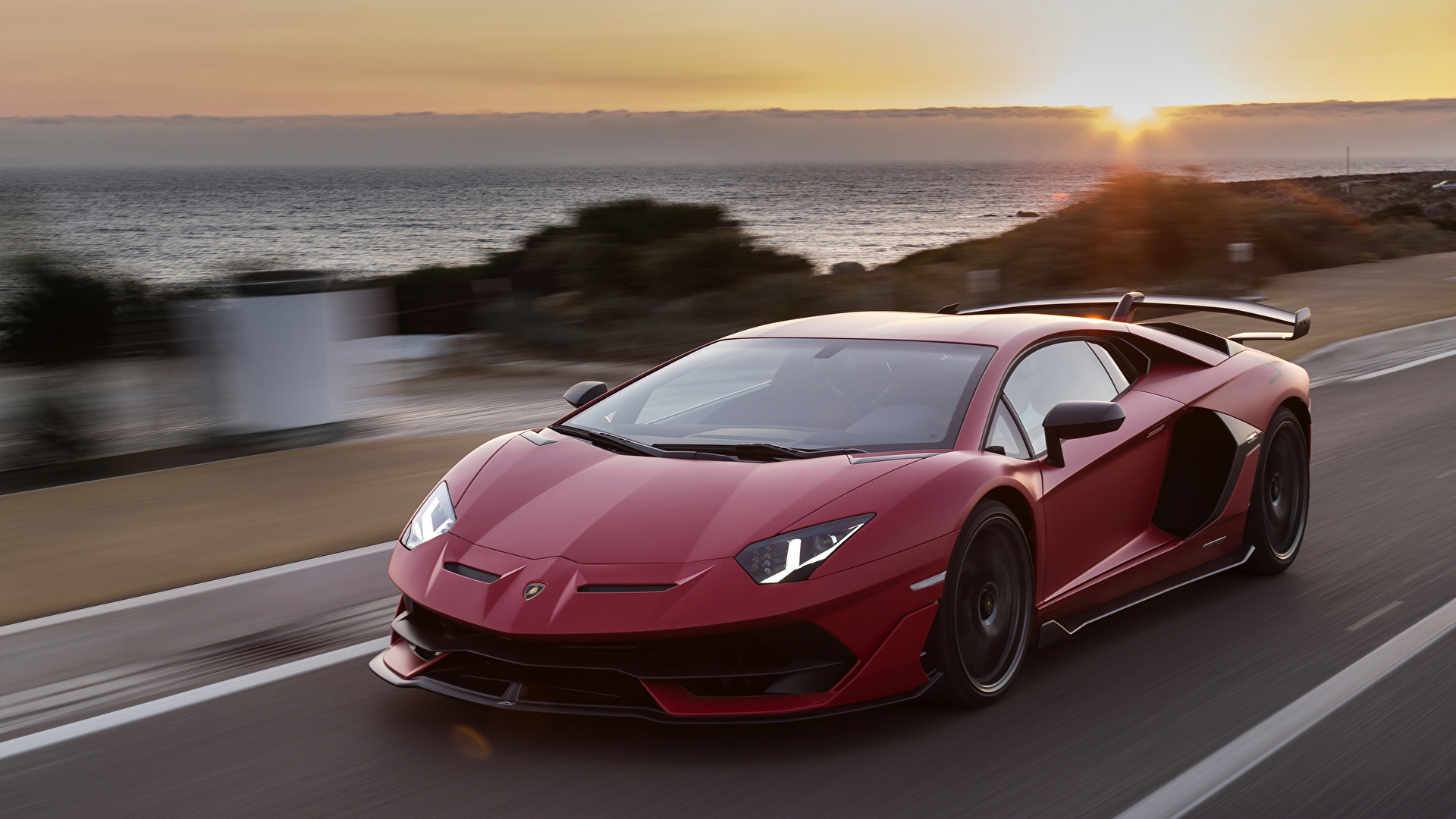 壁紙 19x1080 ランボルギーニ 18 Aventador Svj Worldwide ブルゴーニュ色 運動 自動車 ダウンロード 写真