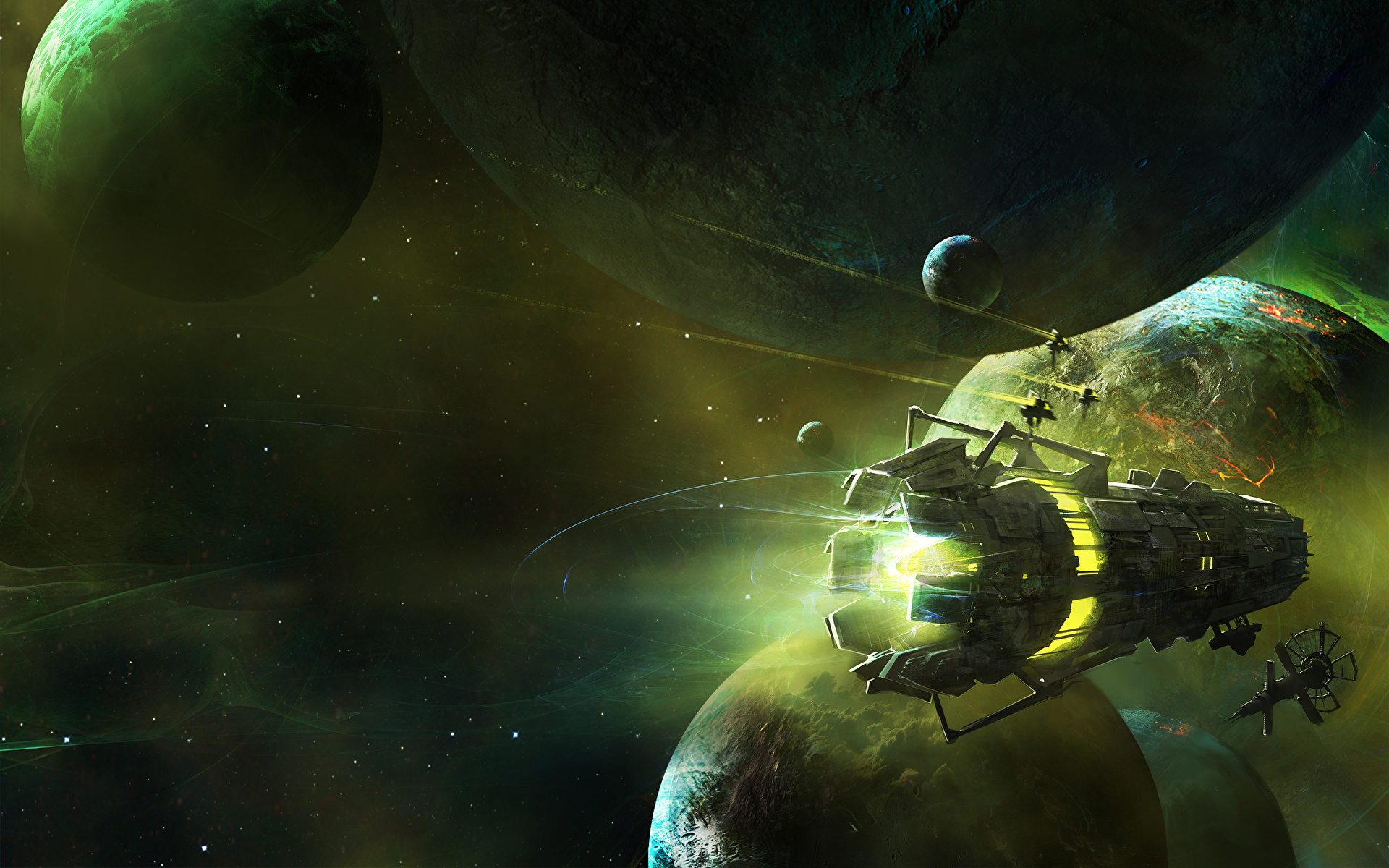 Picture Planets Starship Space Ships 1920x1200