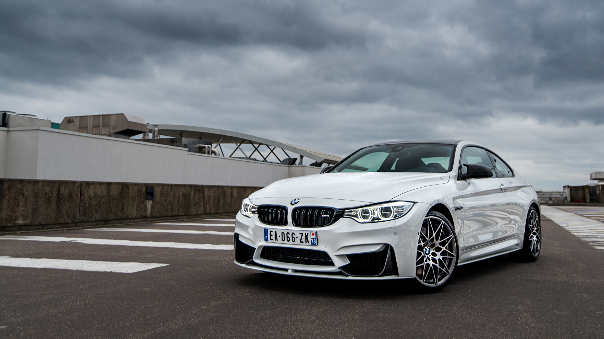 Picture BMW F82 Coupe White automobile 1920x1080