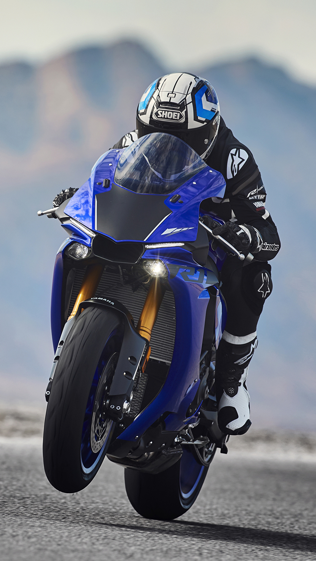 壁紙 1080x19 ヤマハ 18 Yzf R1 モーターサイクリスト ヘルメット 運動 オートバイ ダウンロード 写真