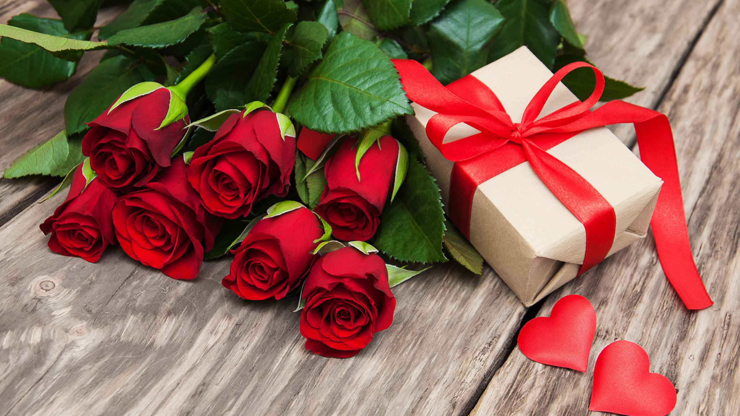 Image Valentine S Day Heart Red Roses Ts Flowers 2560x1440