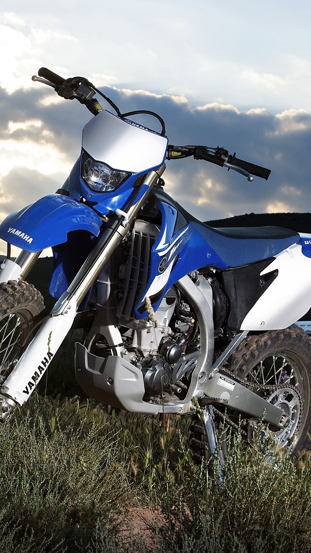 Картинки Ямаха 2007-10 WR450F мотоцикл 1080x1920