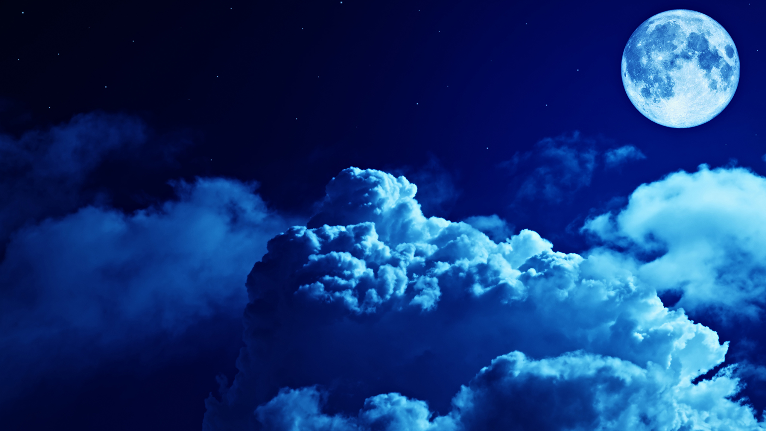 壁紙 2560x1440 空 夜 月 雲 自然 ダウンロード 写真