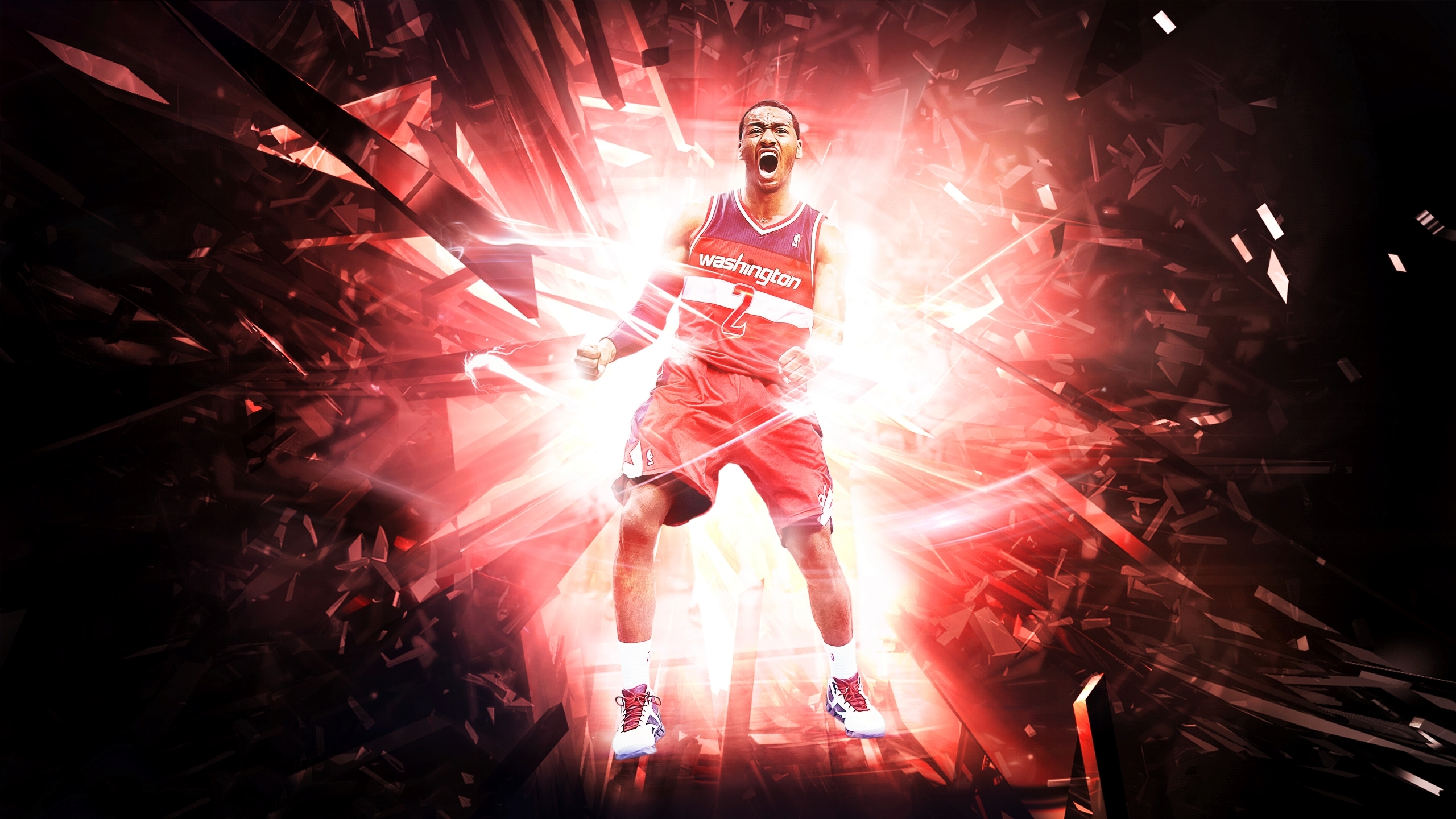 壁紙 2560x1440 バスケットボール 男性 John Wall Washington Wizards Nba スポーツ 有名人 ダウンロード 写真