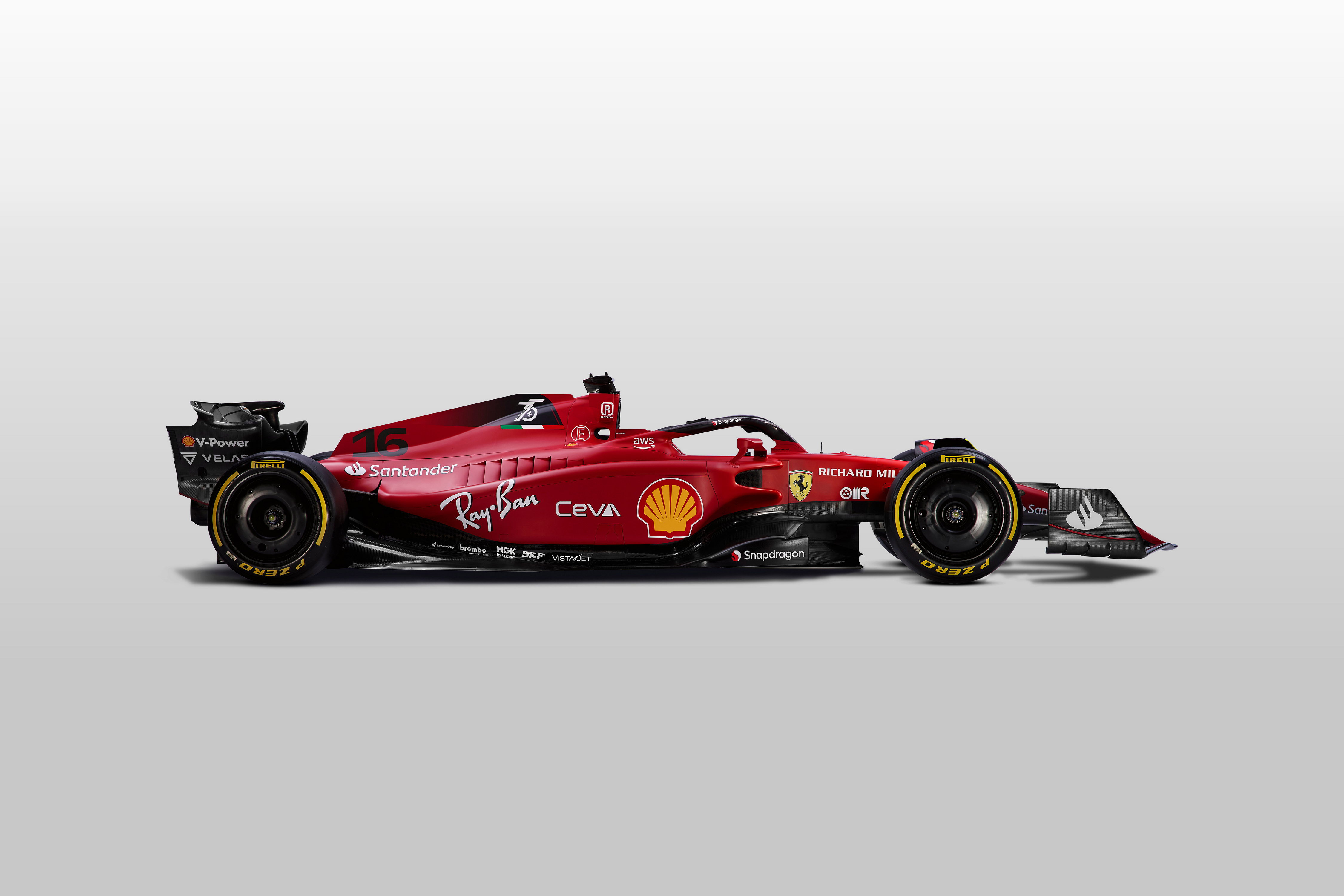 Image Ferrari F175, 2022 Red Formula 1 Side Cars Gray 4500x3000