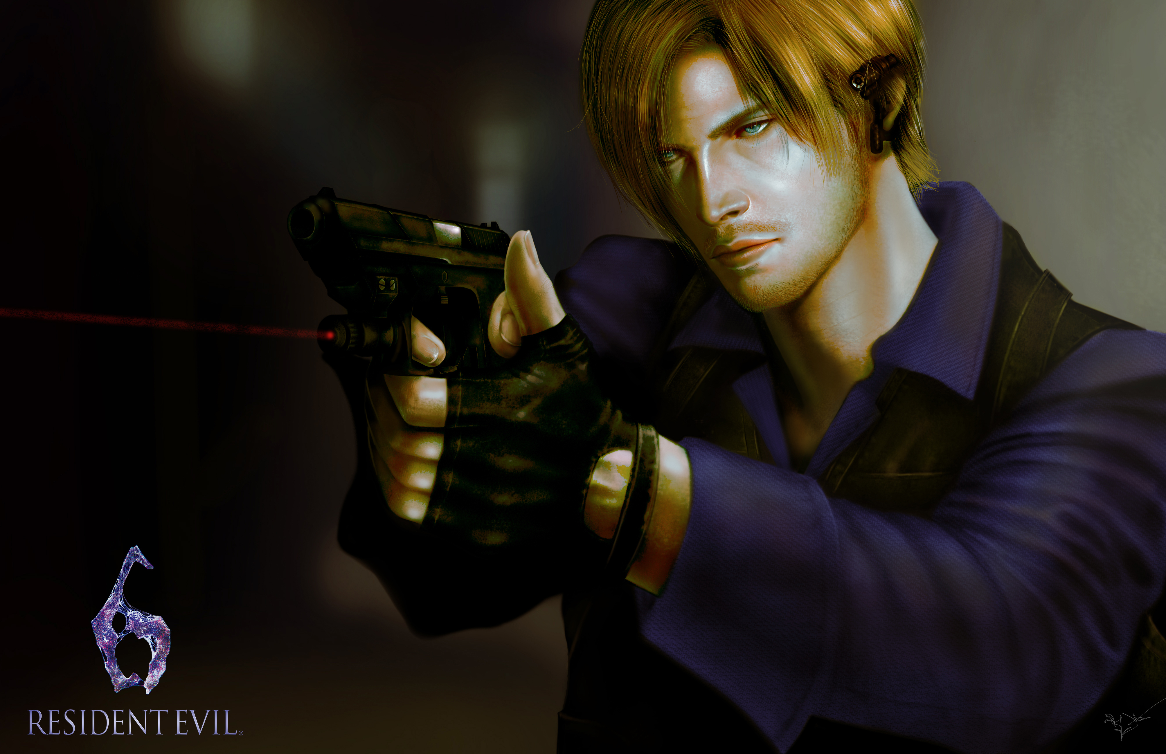 Картинка Resident Evil Resident Evil 6 Пистолеты мужчина 4016x2598