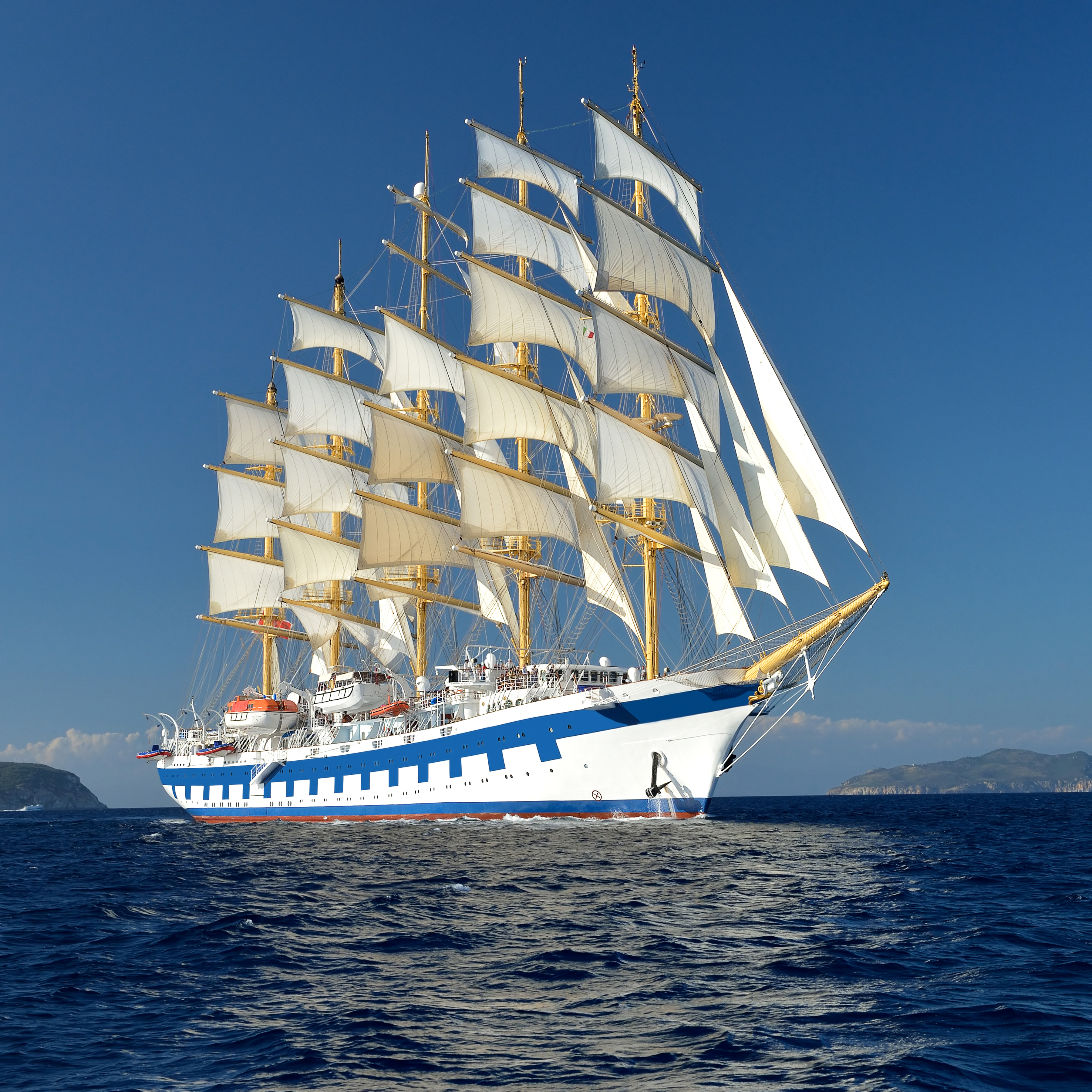 Изображение парусников. Royal Clipper регата. Парусник 