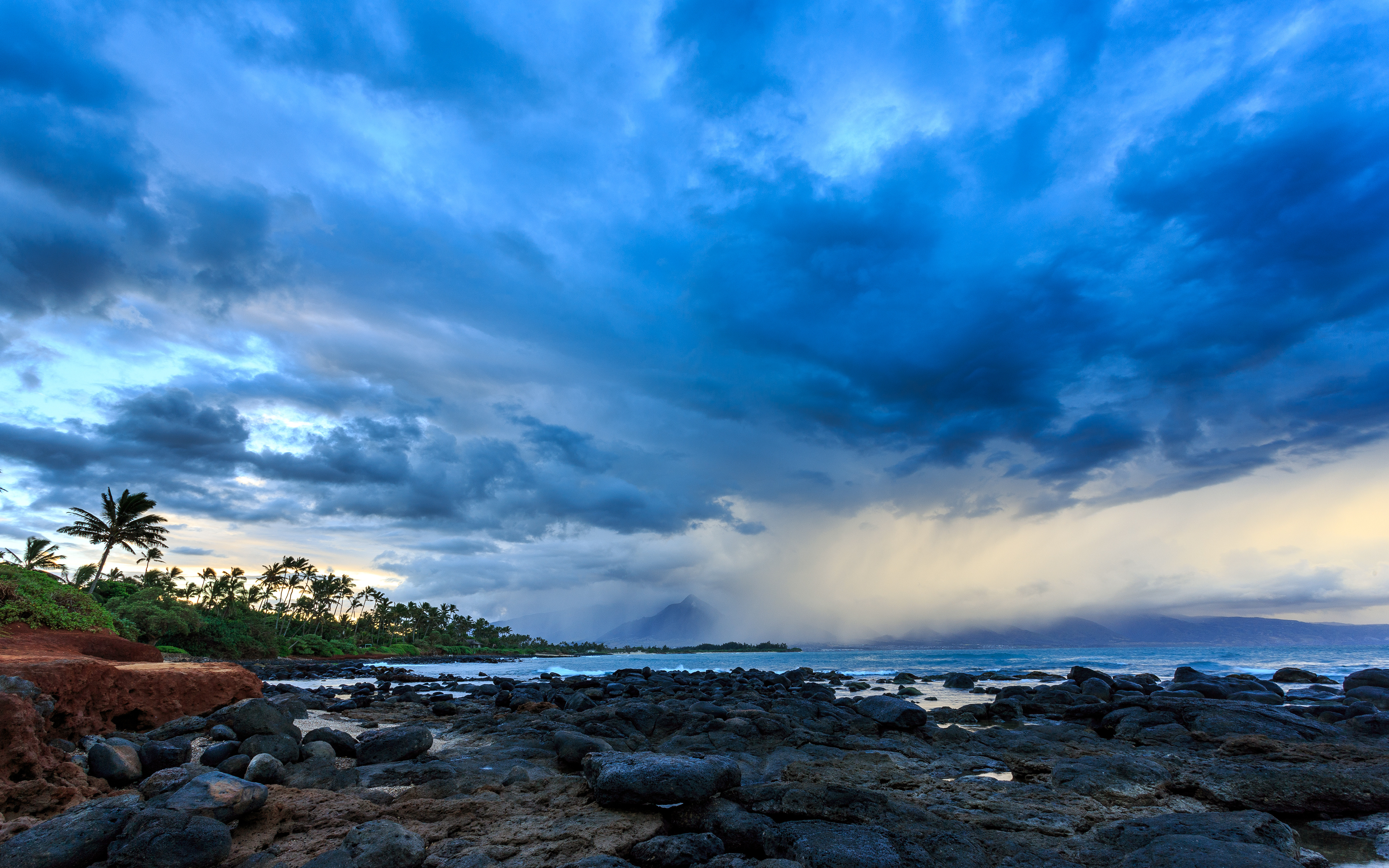 壁紙 3840x2400 空 朝焼けと日没 大洋 Kahului Hawaii Maui Pacific Ocean ハワイ 州 雷雲 雲 自然 ダウンロード 写真