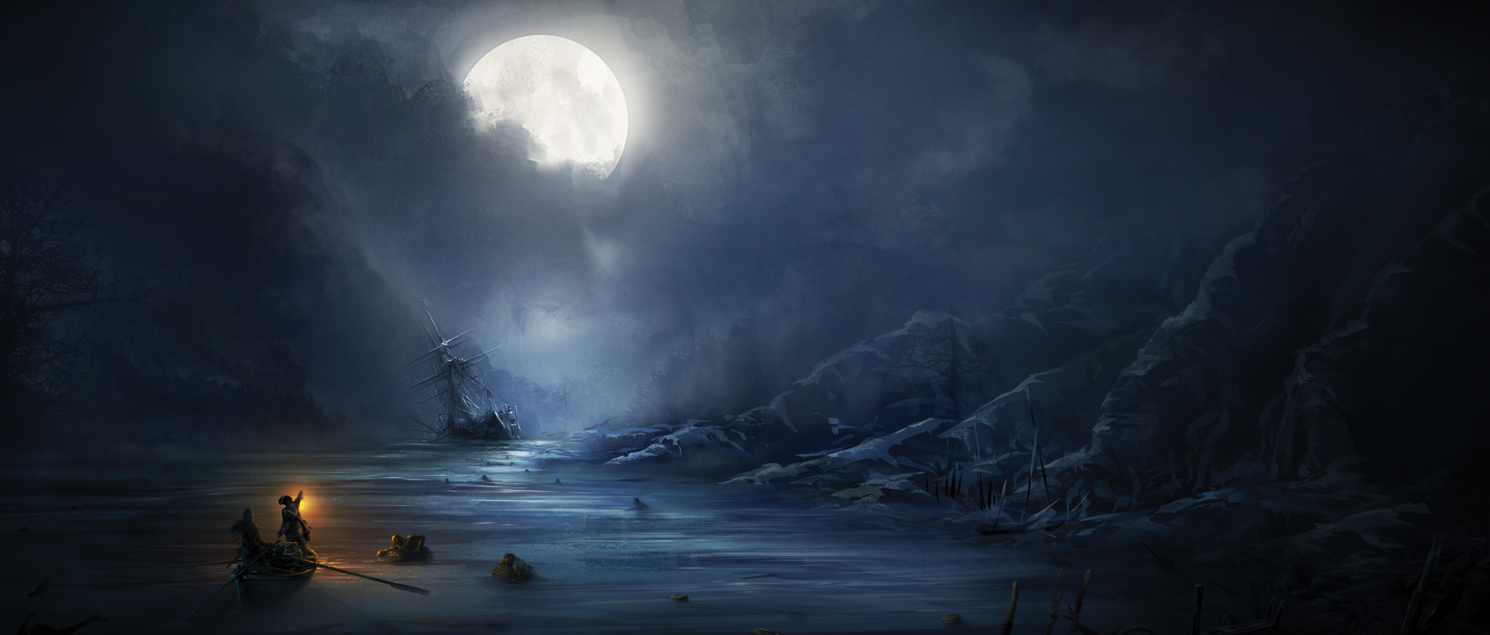 Ночь ставшая концом. Айвазовский картины Лунная ночь. Картина Айвазовского море Лунная ночь. Айвазовский картины ночные с луной. Картина Айвазовского берег моря ночью.