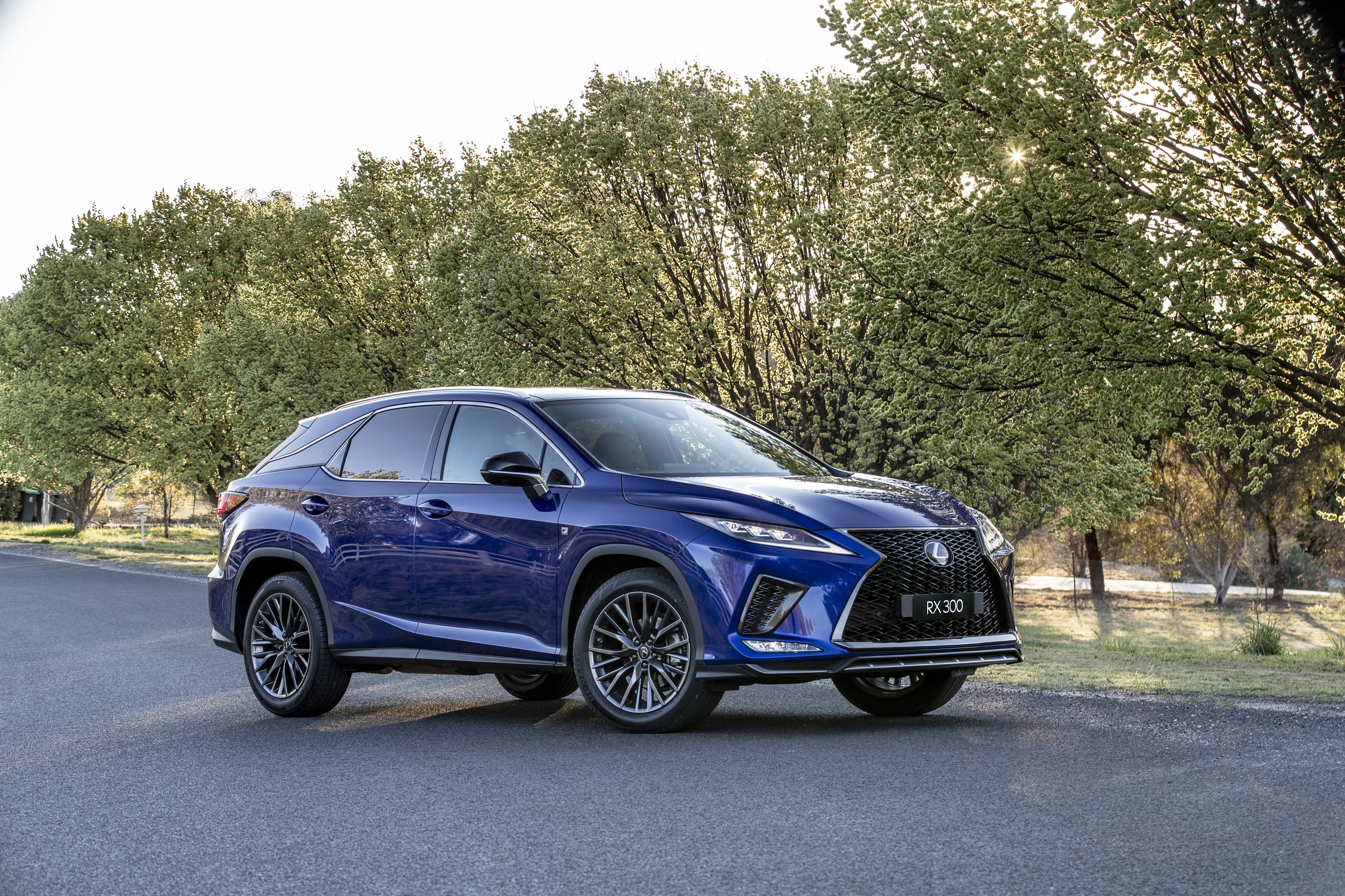 Картинки Лексус 2019 RX 300 F SPORT синие машины Металлик 3000x2000