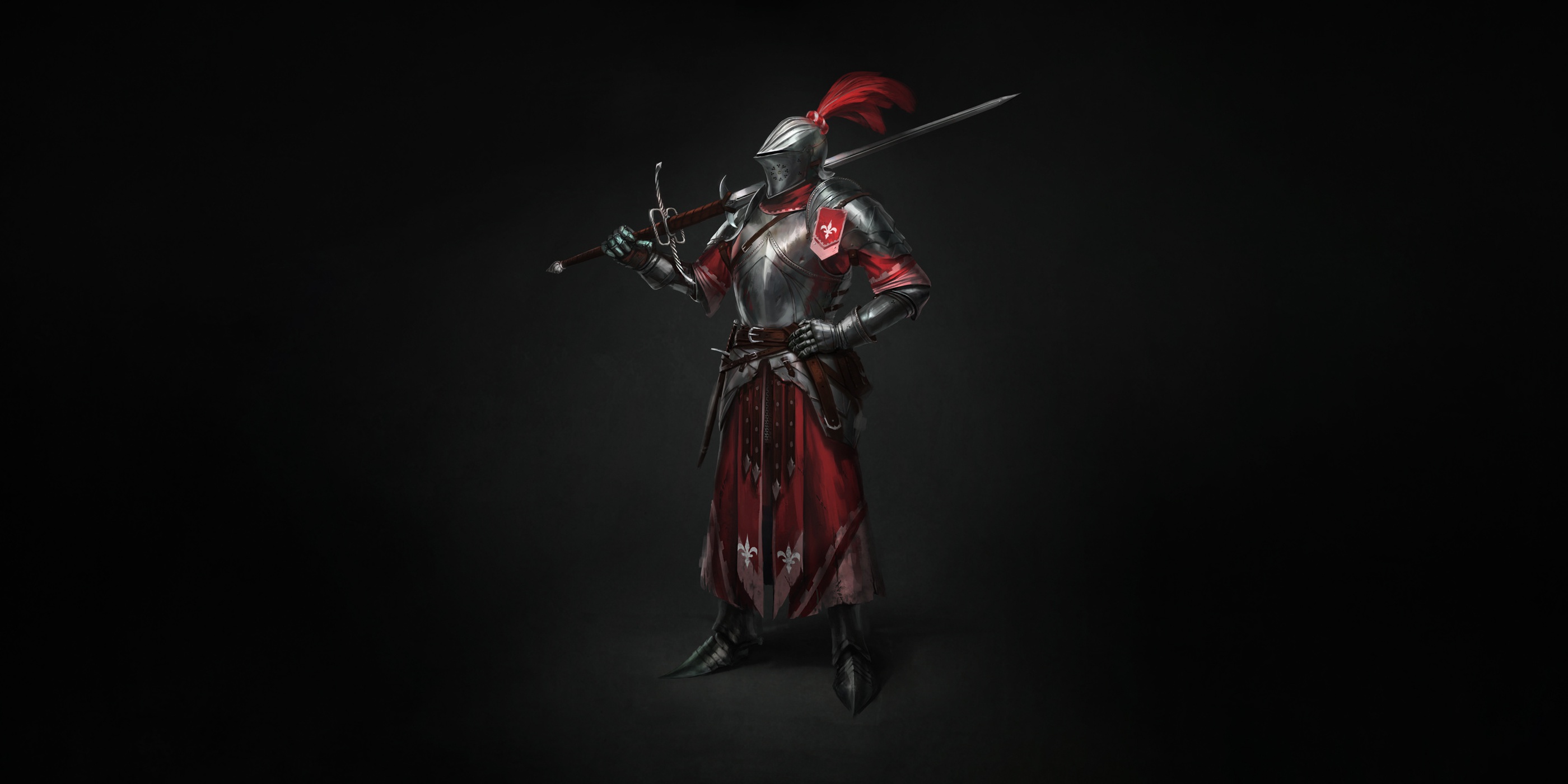 壁紙 ナイト By Max Yenin 1500 Medieval Knight Tournament Champion Zweihander Sword 鎧 剣 ファンタジー ダウンロード 写真