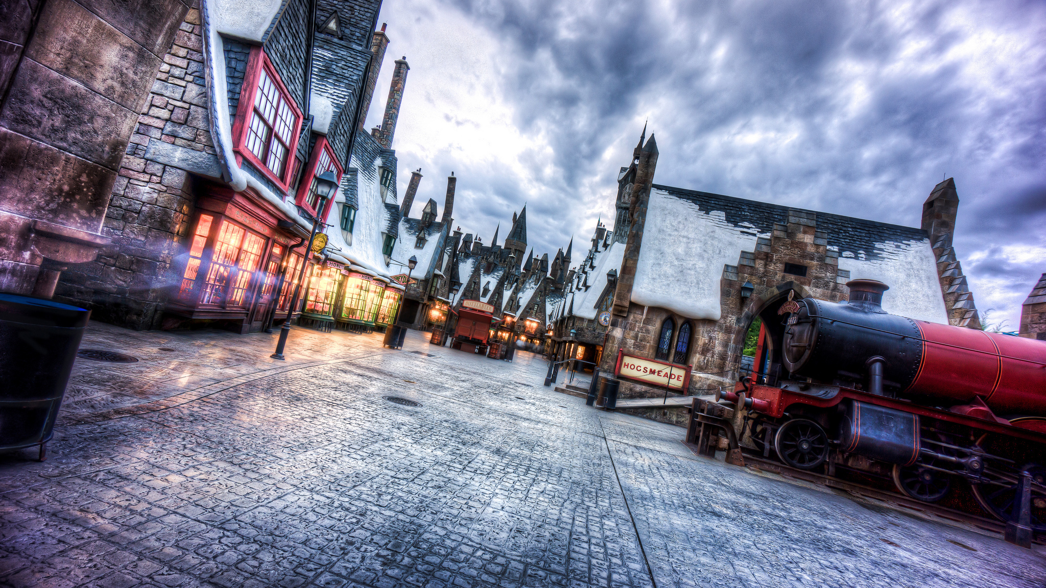壁紙 冬 空 ハリー ポッター 住宅 Universal Studios Wizarding World Of Harry Potter ストリート フロリダ州 映画 都市 ダウンロード 写真