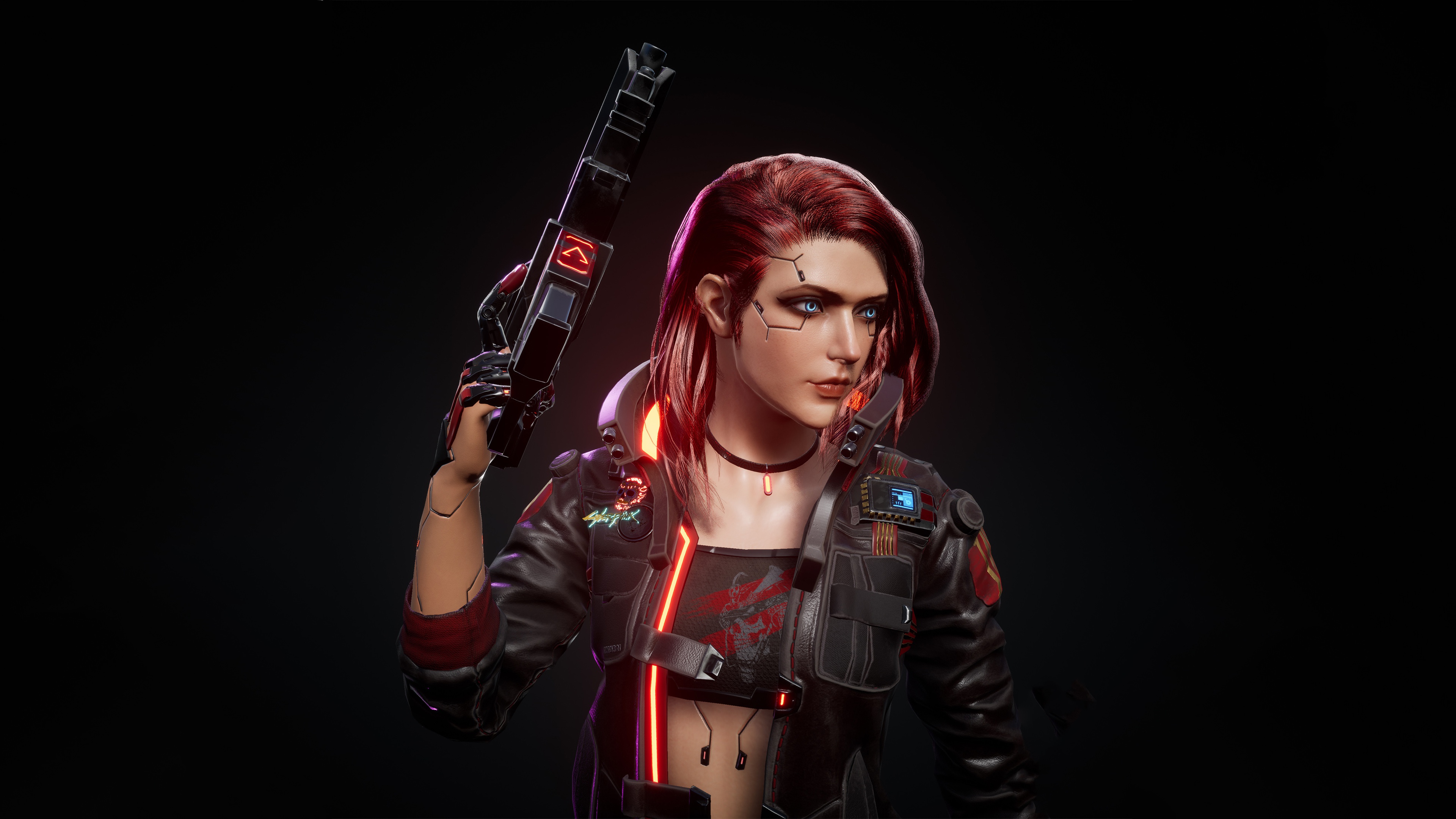 Red Hair Woman Cosplay Cyberpunk 4K HD Cyberpunk 2077 Wallpapers, HD  Wallpapers