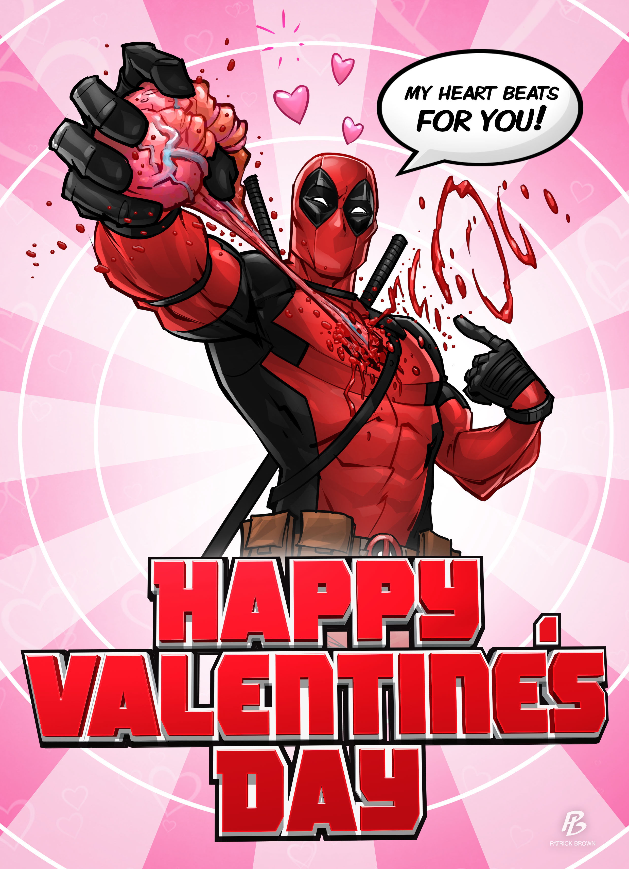 Foto Festa di san Valentino supereroi Deadpool eroe 2480x3425